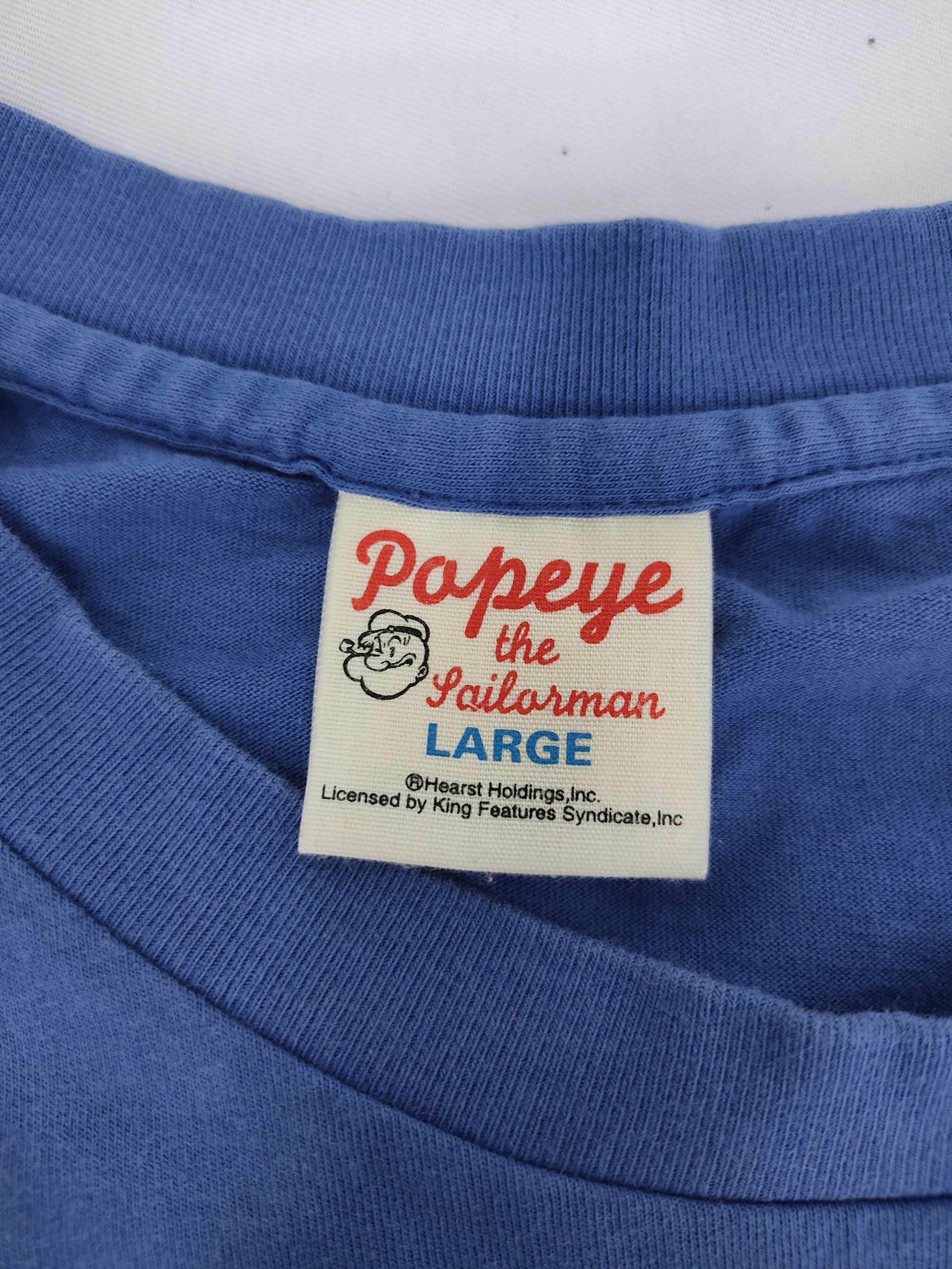 Anime Popeye The Sailorman Muscular Hero Cartoon Character Tee Size US M / EU 48-50 / 2 - 4 Thumbnail