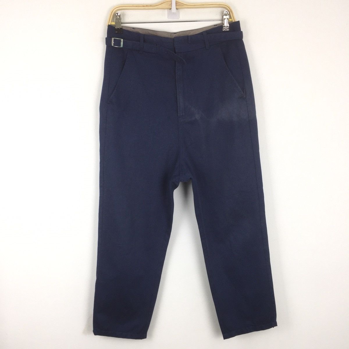 Vintage ✂️mx73✂️ baggy casual pants blue navy Size US 32 / EU 48 - 1 Thumbnail