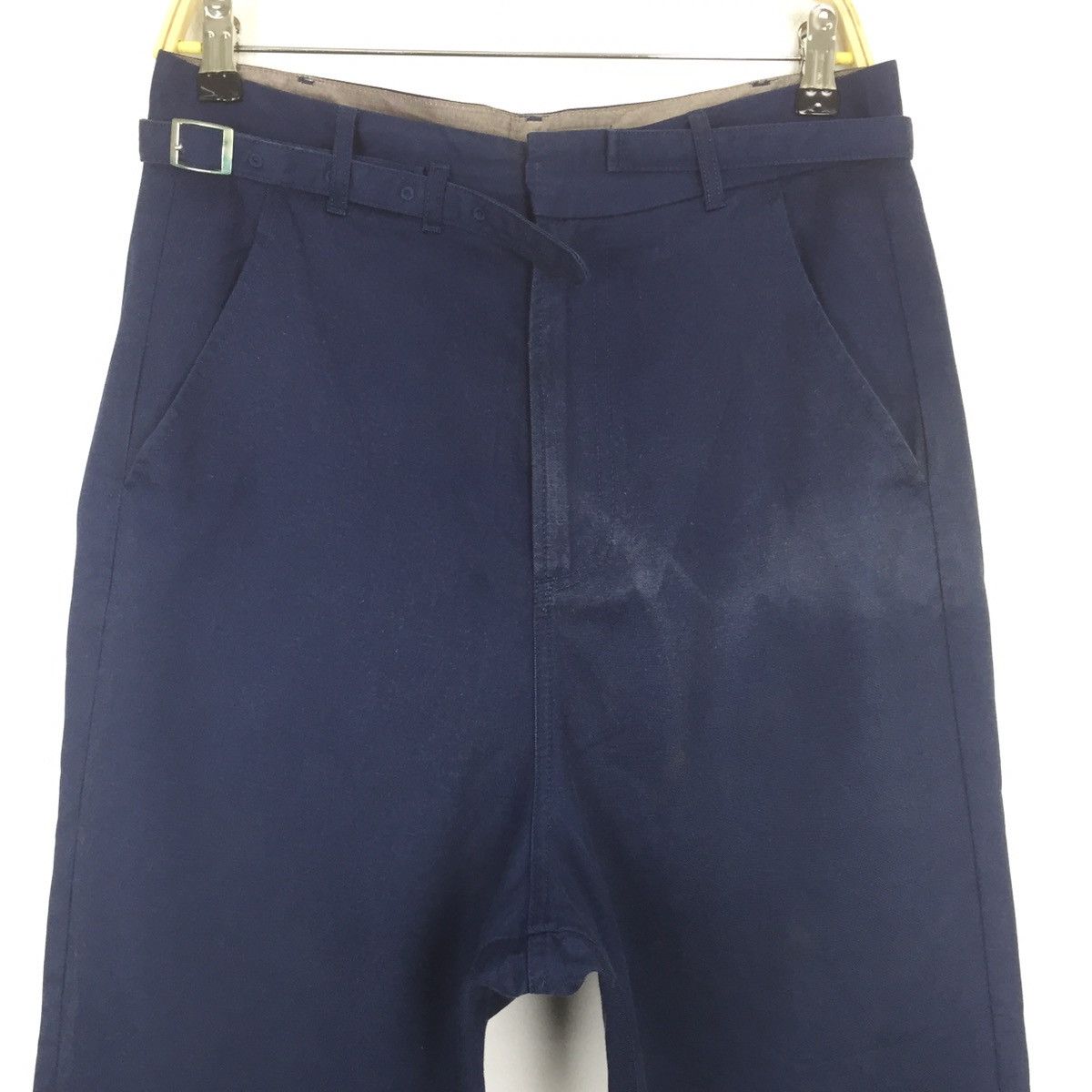 Vintage ✂️mx73✂️ baggy casual pants blue navy Size US 32 / EU 48 - 3 Thumbnail