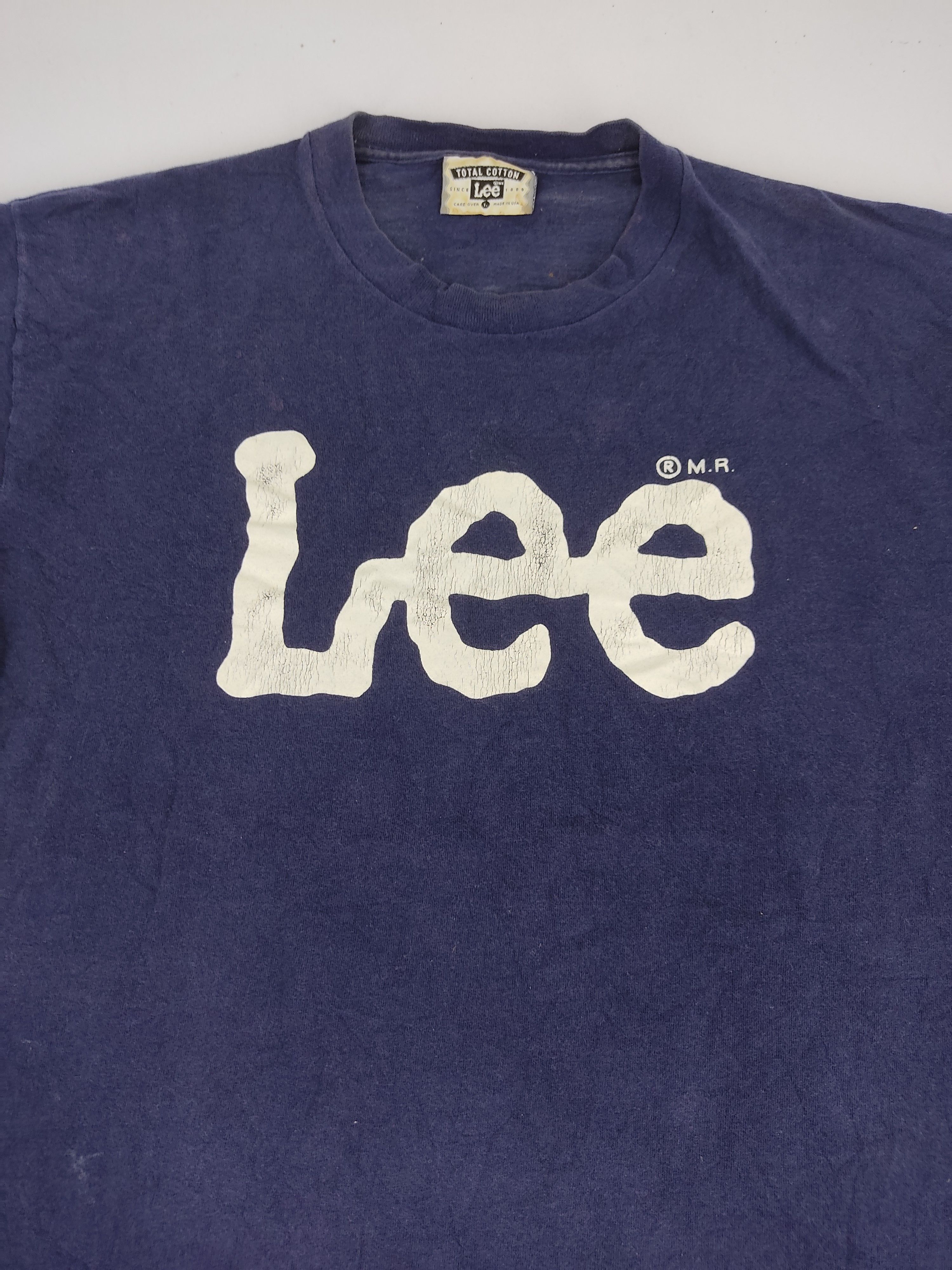 Lee Vintage LEE Mr USA Spell Out Tee Designer Brand Size US M / EU 48-50 / 2 - 2 Thumbnail