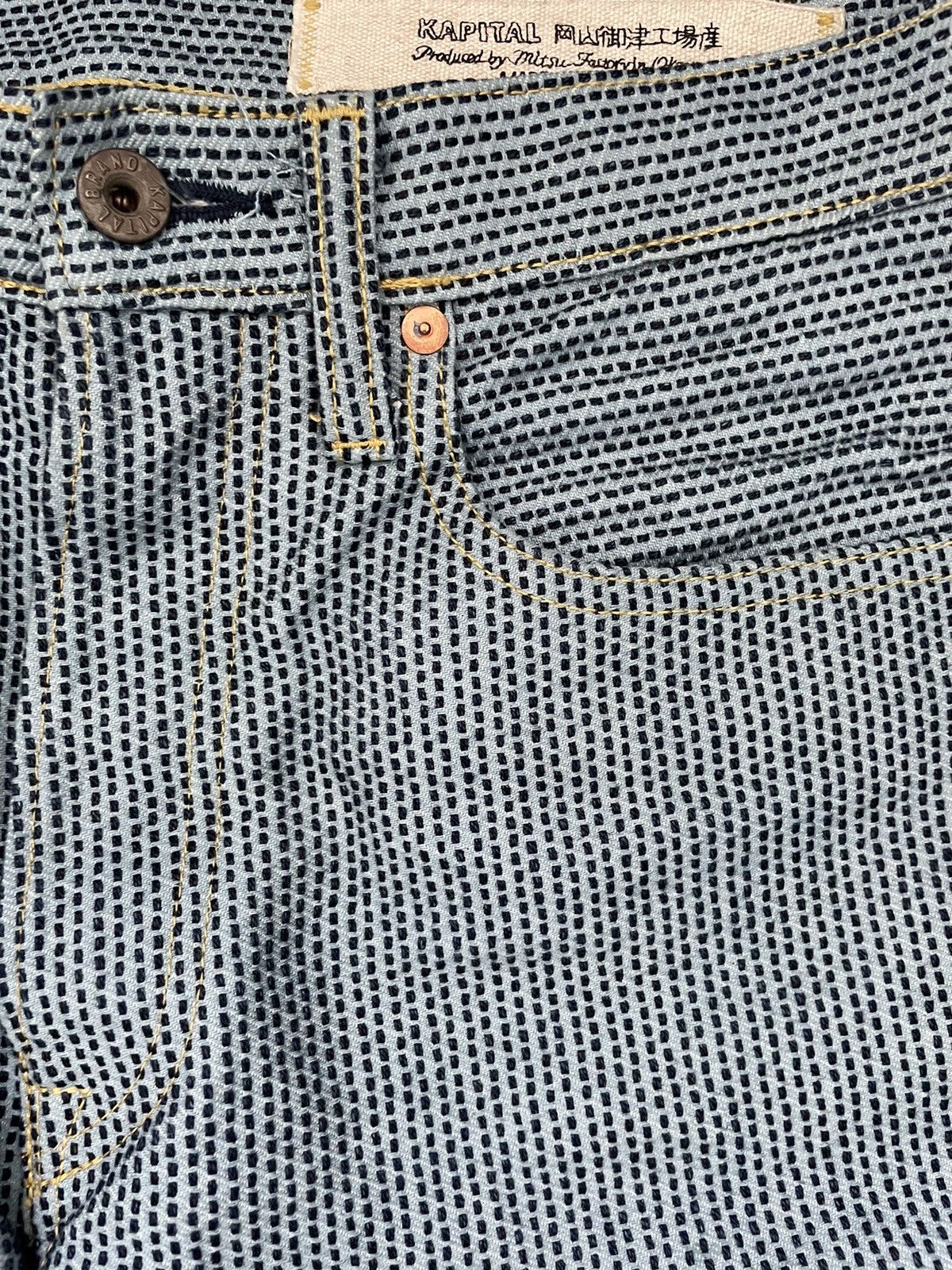 Kapital × Kapital Kountry Kapital Century Cisco 5P Boro Denim Jeans Light Wash Size US 30 / EU 46 - 4 Thumbnail
