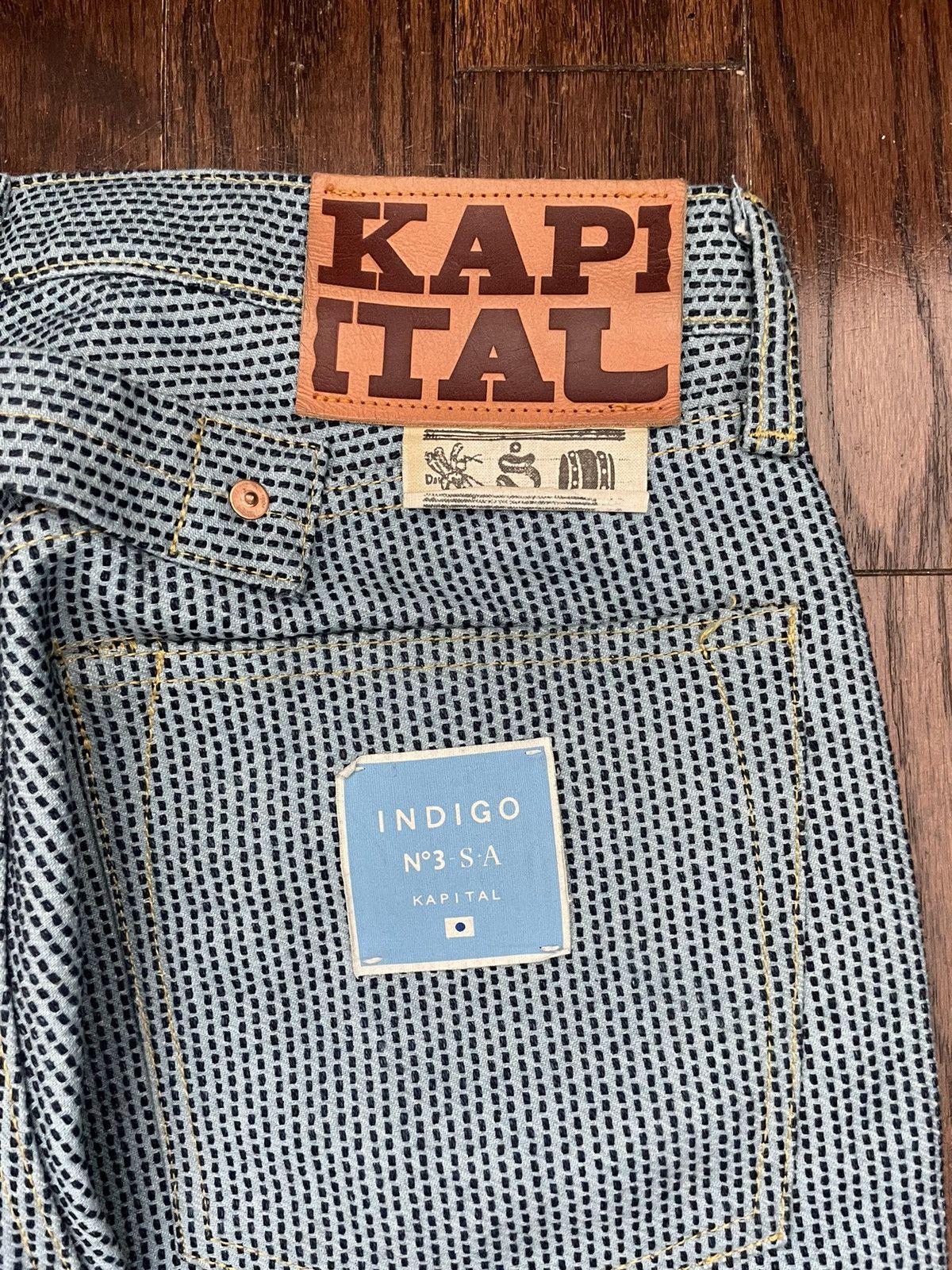 Kapital × Kapital Kountry Kapital Century Cisco 5P Boro Denim Jeans Light Wash Size US 30 / EU 46 - 3 Thumbnail