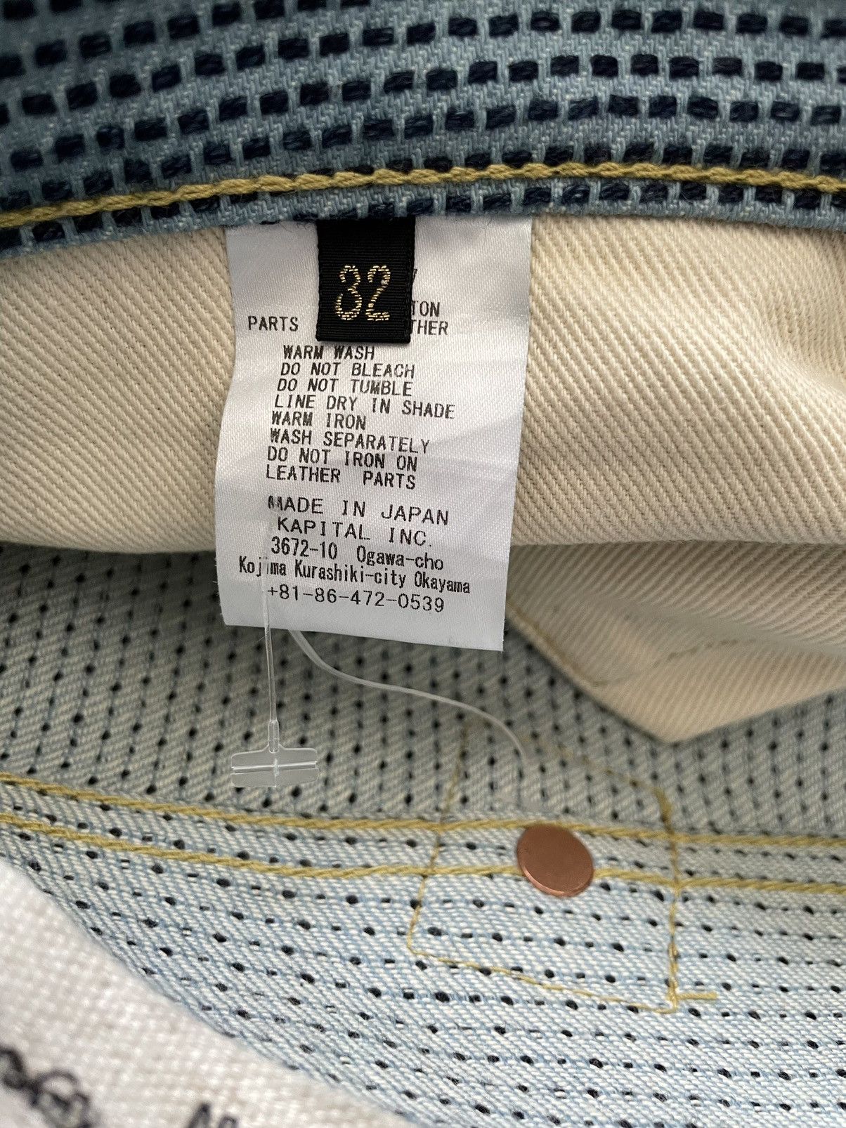 Kapital × Kapital Kountry Kapital Century Cisco 5P Boro Denim Jeans Light Wash Size US 30 / EU 46 - 6 Thumbnail