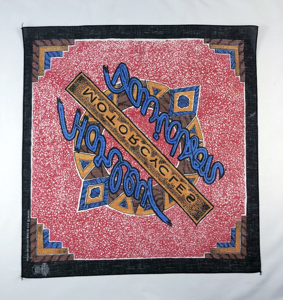 Harley Davidson × Vintage Rare Vintage Harley Davidson Bandana Made in USA Size ONE SIZE - 4 Thumbnail