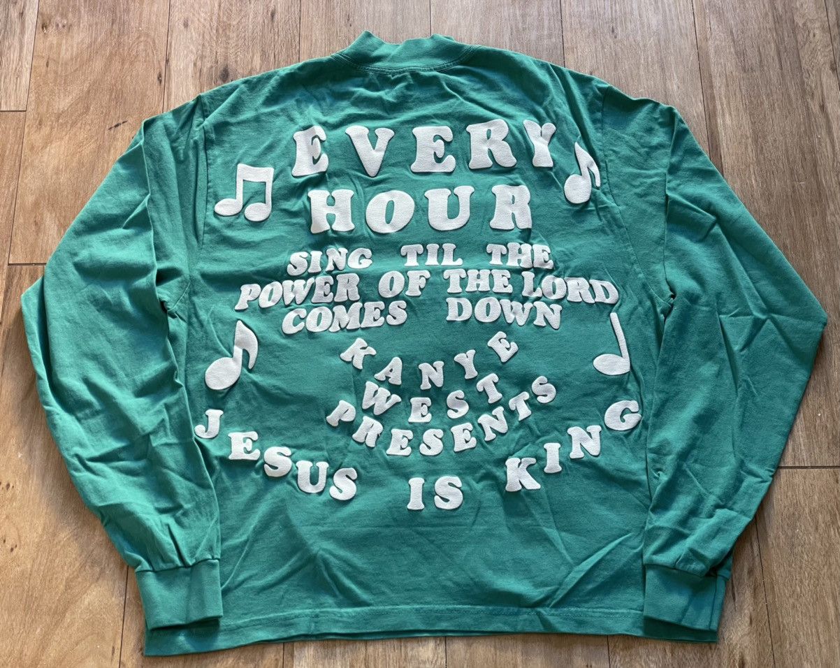 Cactus Plant Flea Market × Kanye West Medium CPFM JIK Shirt Green Long Tee Donda Jesus is King Size US M / EU 48-50 / 2 - 2 Thumbnail