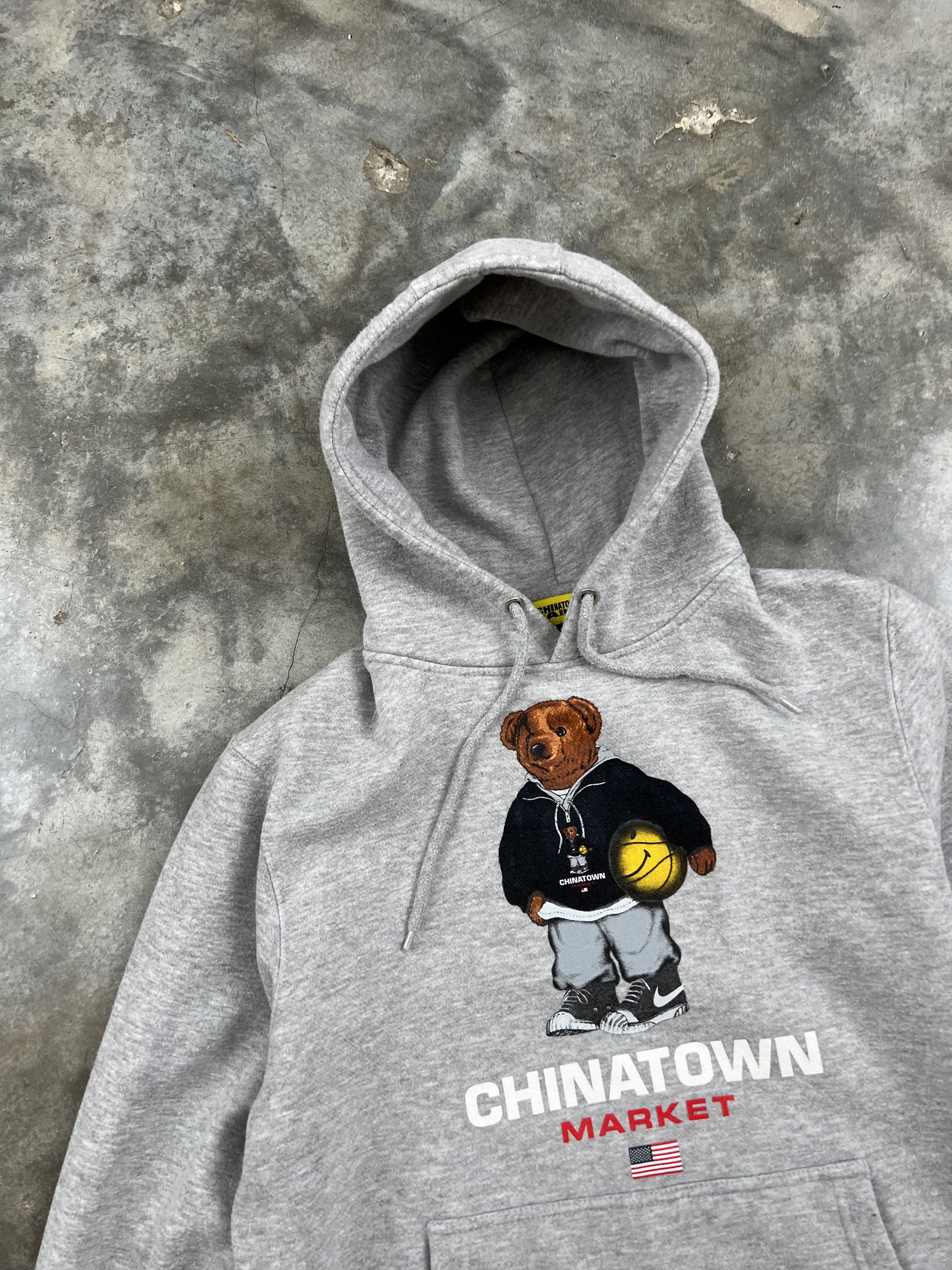 Market Chinatown Market USA Bear Hoodie Grey Small Sport Size US S / EU 44-46 / 1 - 2 Thumbnail