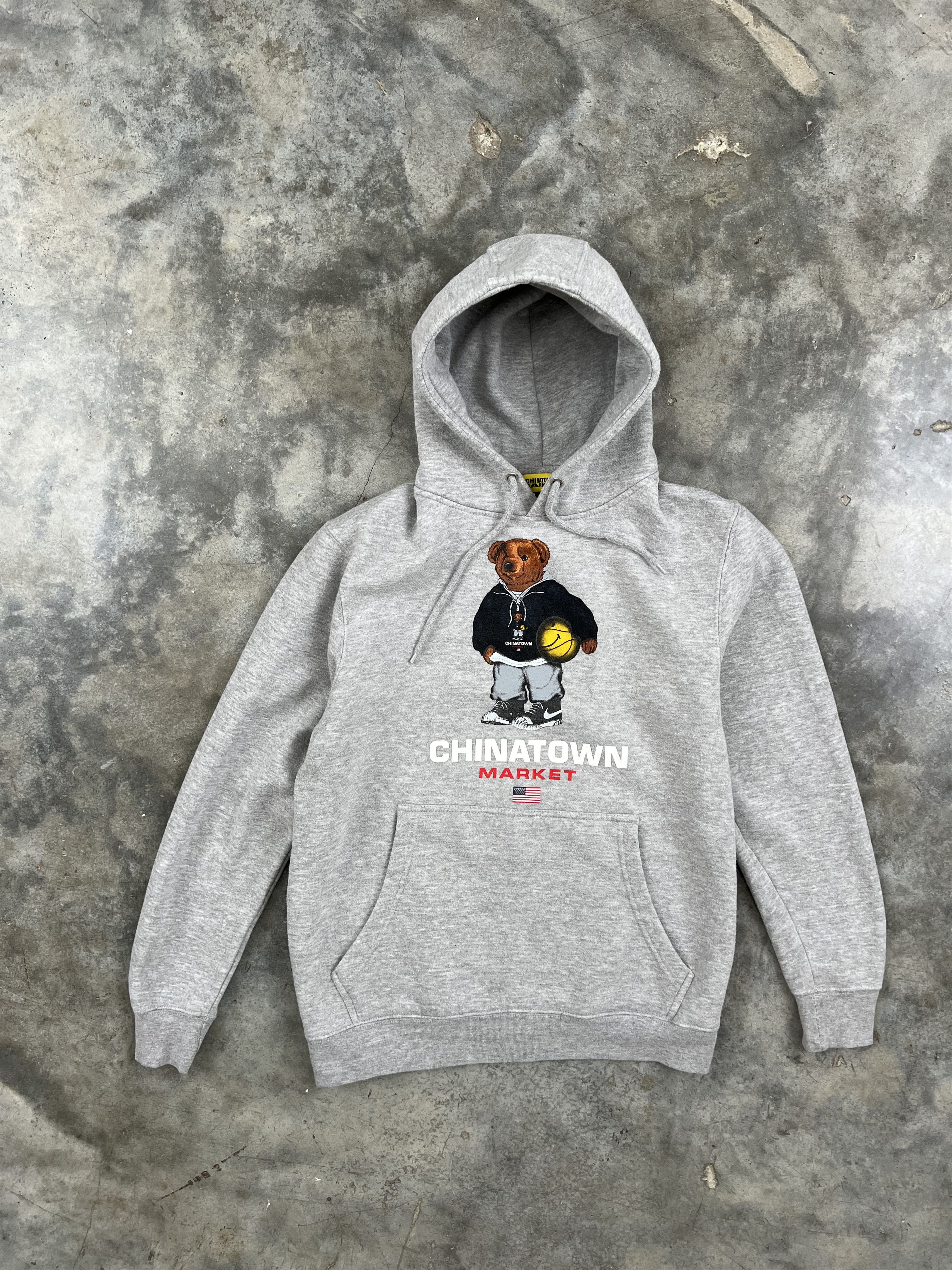 Market Chinatown Market USA Bear Hoodie Grey Small Sport Size US S / EU 44-46 / 1 - 1 Thumbnail