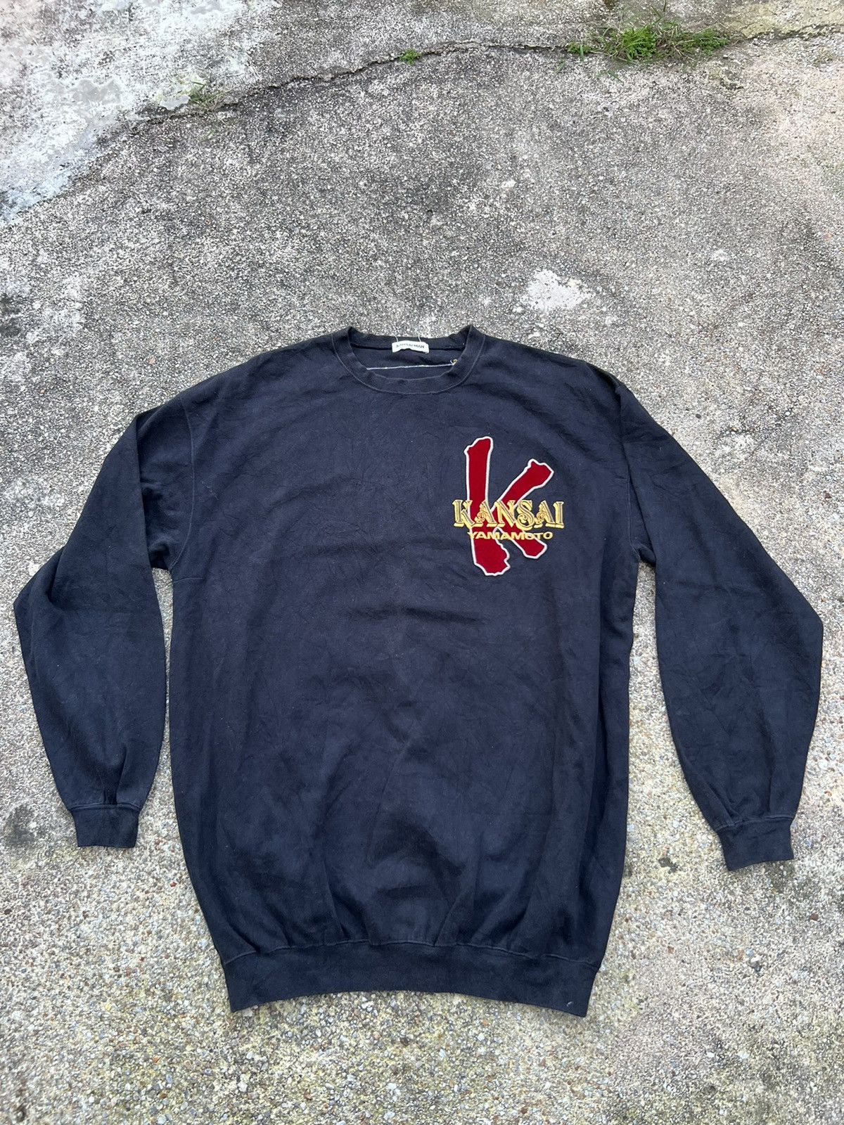 Kansai Yamamoto Rare Kansai Yamamoto Embroidered Sweatshirt M Size Size US M / EU 48-50 / 2 - 2 Thumbnail