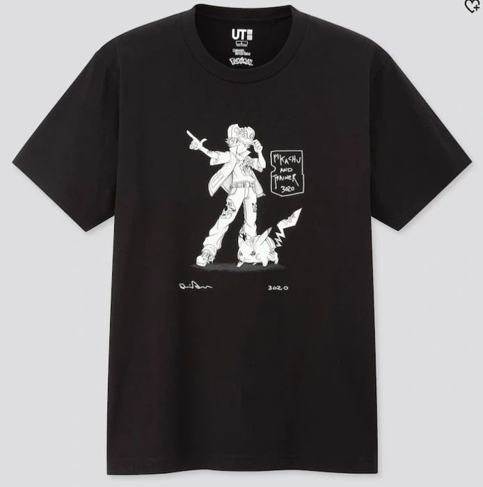Daniel Arsham × Pokemon × Uniqlo Large Black Daniel Arsham UT Short Sleeve Graphic Tee Shirt Size US L / EU 52-54 / 3 - 1 Thumbnail
