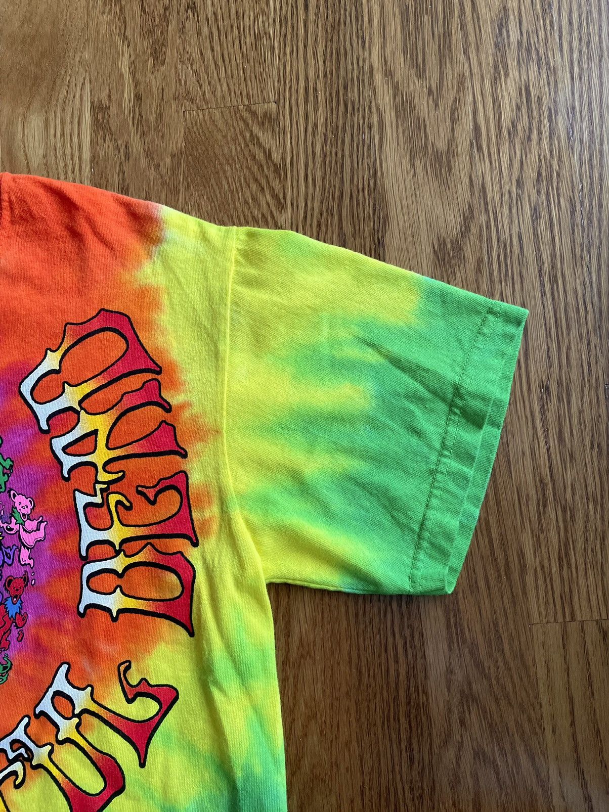 Grateful Dead × Liquid Blue Small Rainbow Tie Dye Spiral Dancing Bears Tour Tee Shirt Size US S / EU 44-46 / 1 - 6 Thumbnail