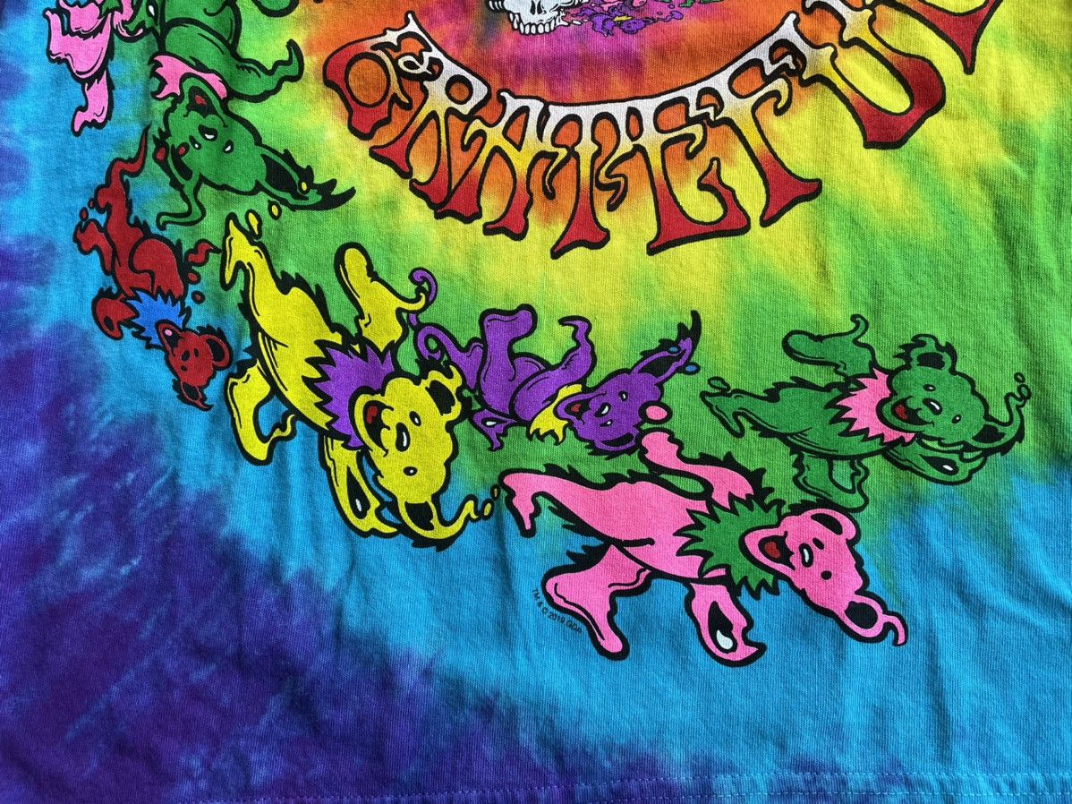 Grateful Dead × Liquid Blue Small Rainbow Tie Dye Spiral Dancing Bears Tour Tee Shirt Size US S / EU 44-46 / 1 - 5 Thumbnail