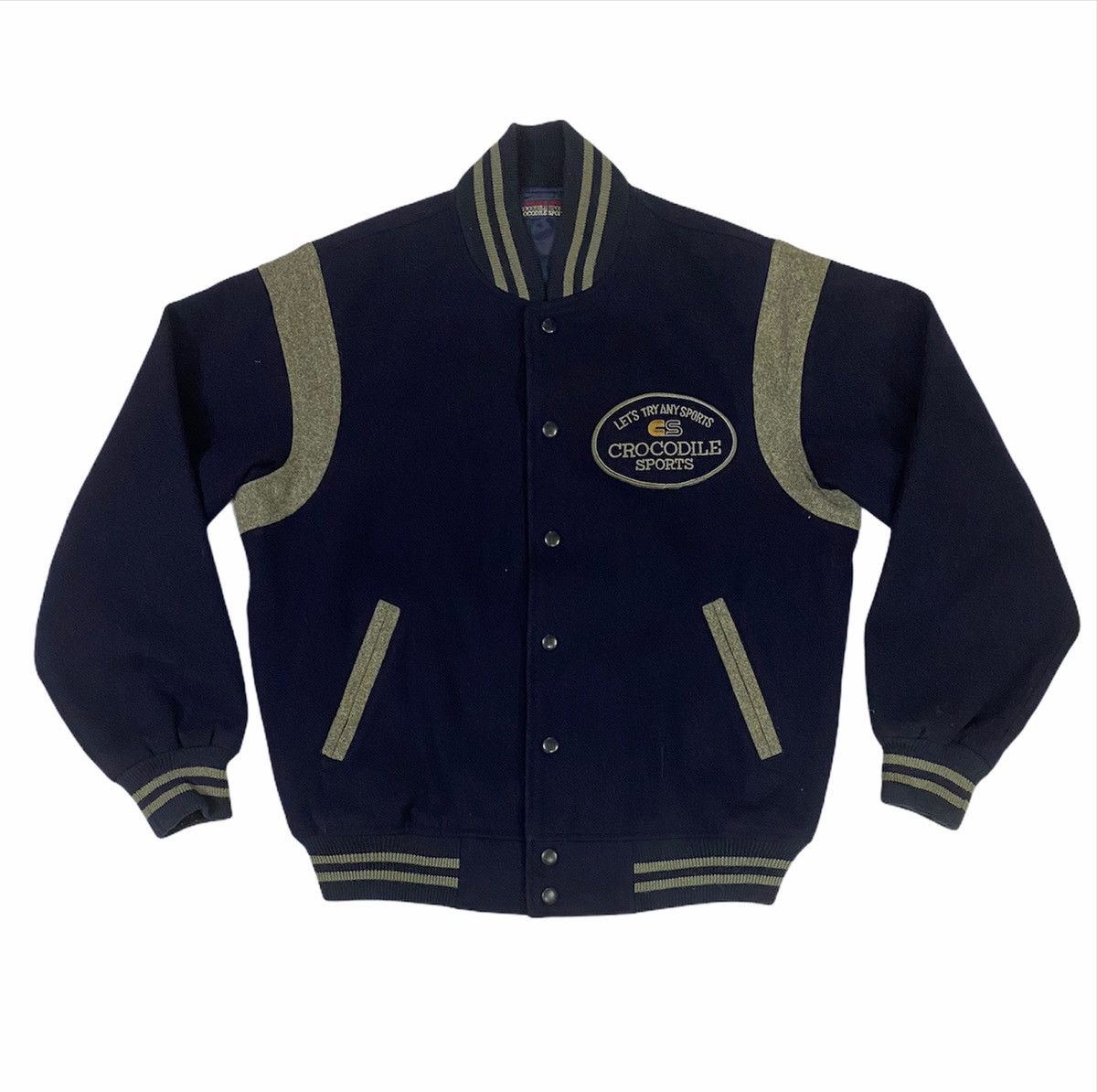 Japanese Brand Crocodile Sport Varsity Jacket Size US M / EU 48-50 / 2 - 3 Thumbnail