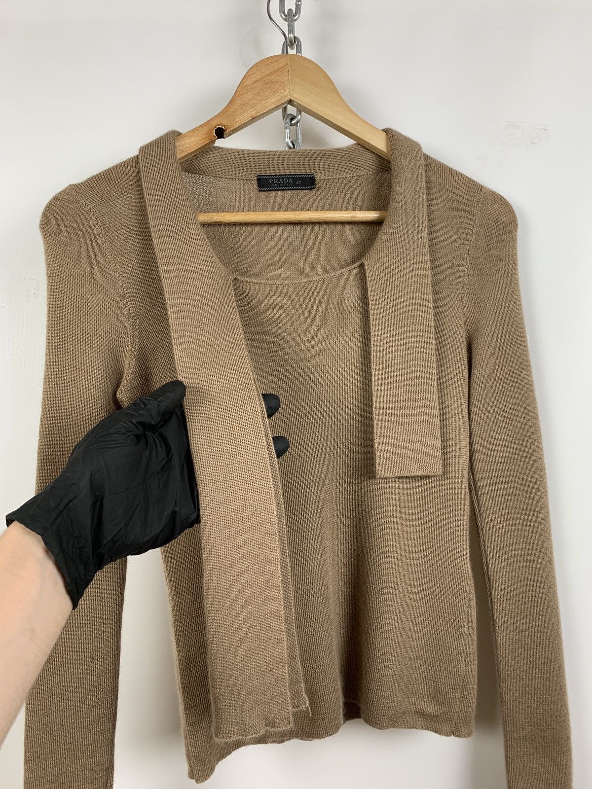 Prada Vintage Prada Women’s Cashemere/Silk Light Sweater Jumper Size M / US 6-8 / IT 42-44 - 6 Thumbnail