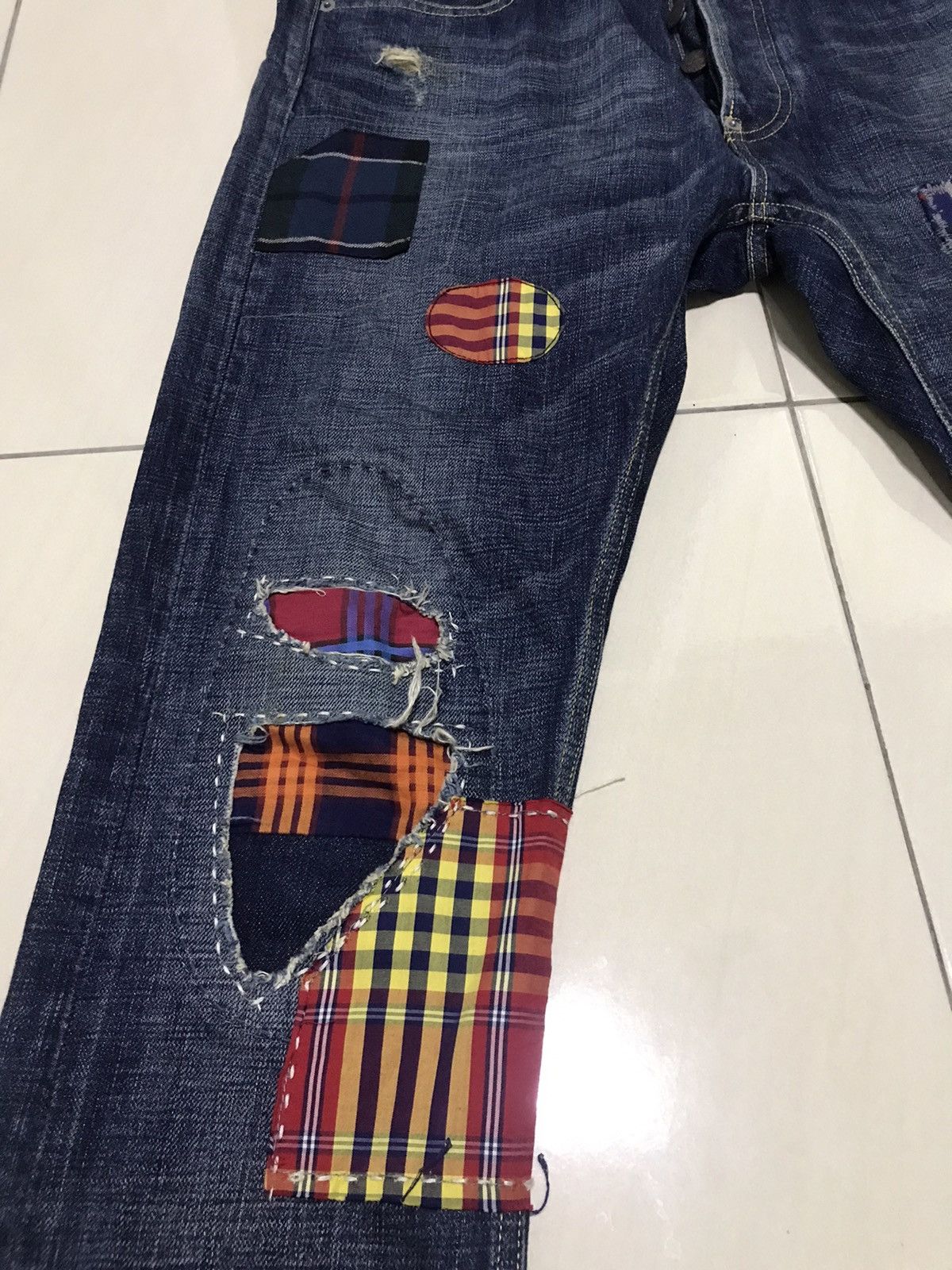 Vivienne Westwood Vintage Rare Vivienne Westwood Distress Patchwork Design Size US 32 / EU 48 - 7 Thumbnail