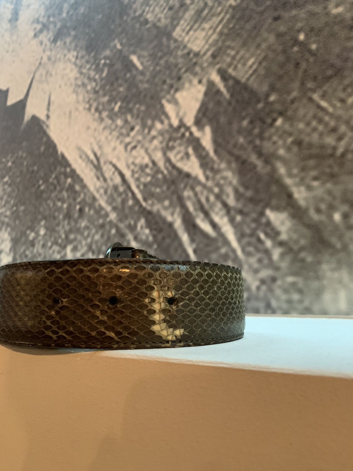 Gucci 🐍Gucci Python Leather GG man luxury belt Size ONE SIZE - 20 Thumbnail