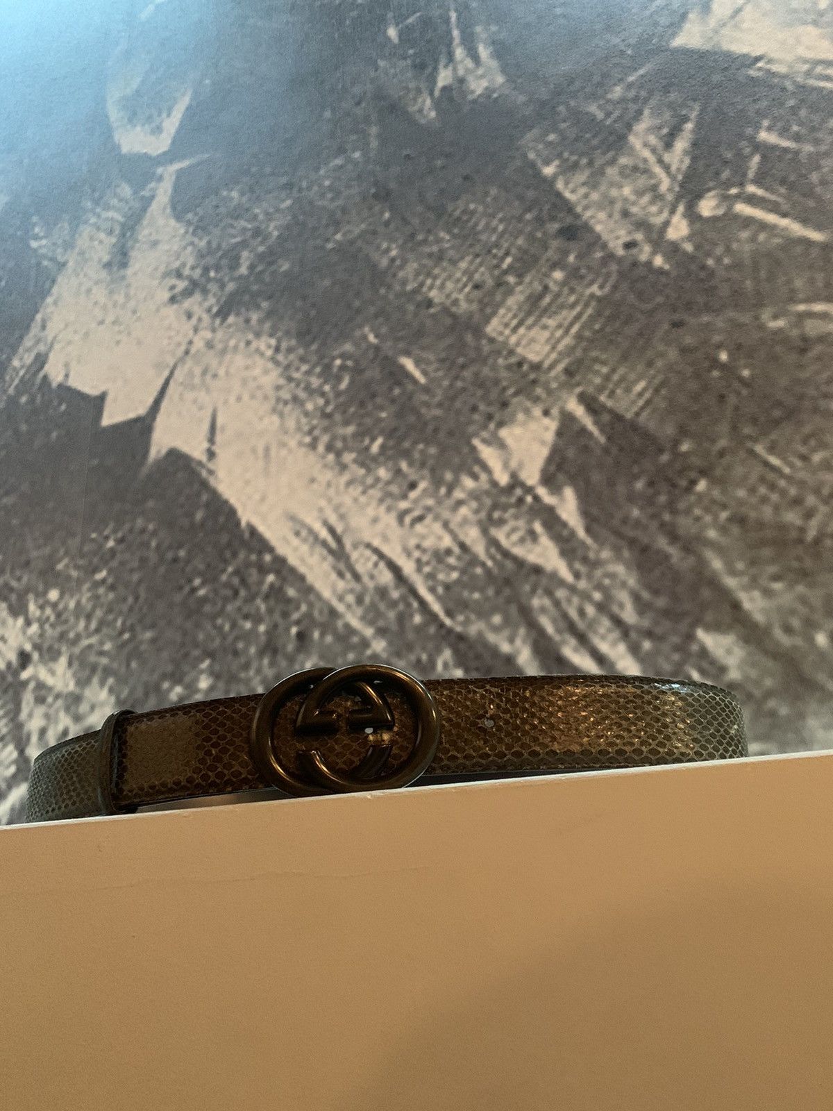 Gucci 🐍Gucci Python Leather GG man luxury belt Size ONE SIZE - 12 Thumbnail