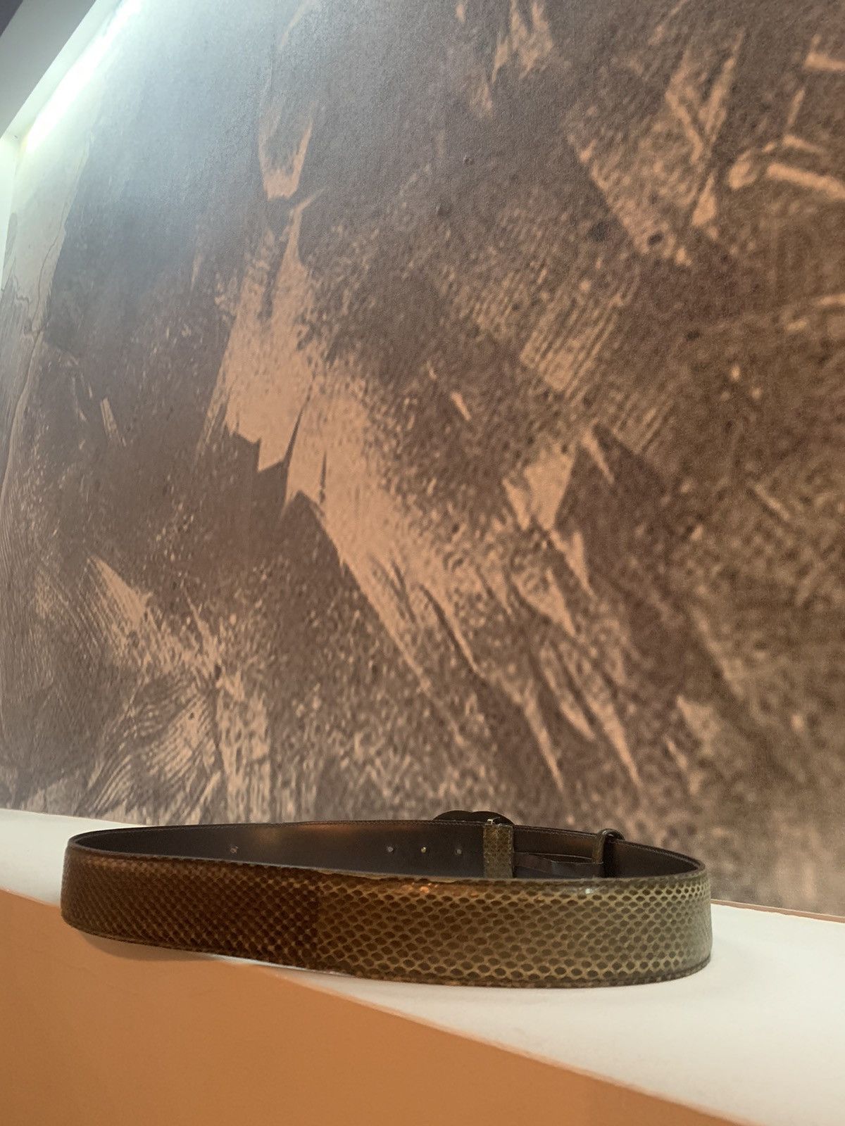 Gucci 🐍Gucci Python Leather GG man luxury belt Size ONE SIZE - 15 Thumbnail