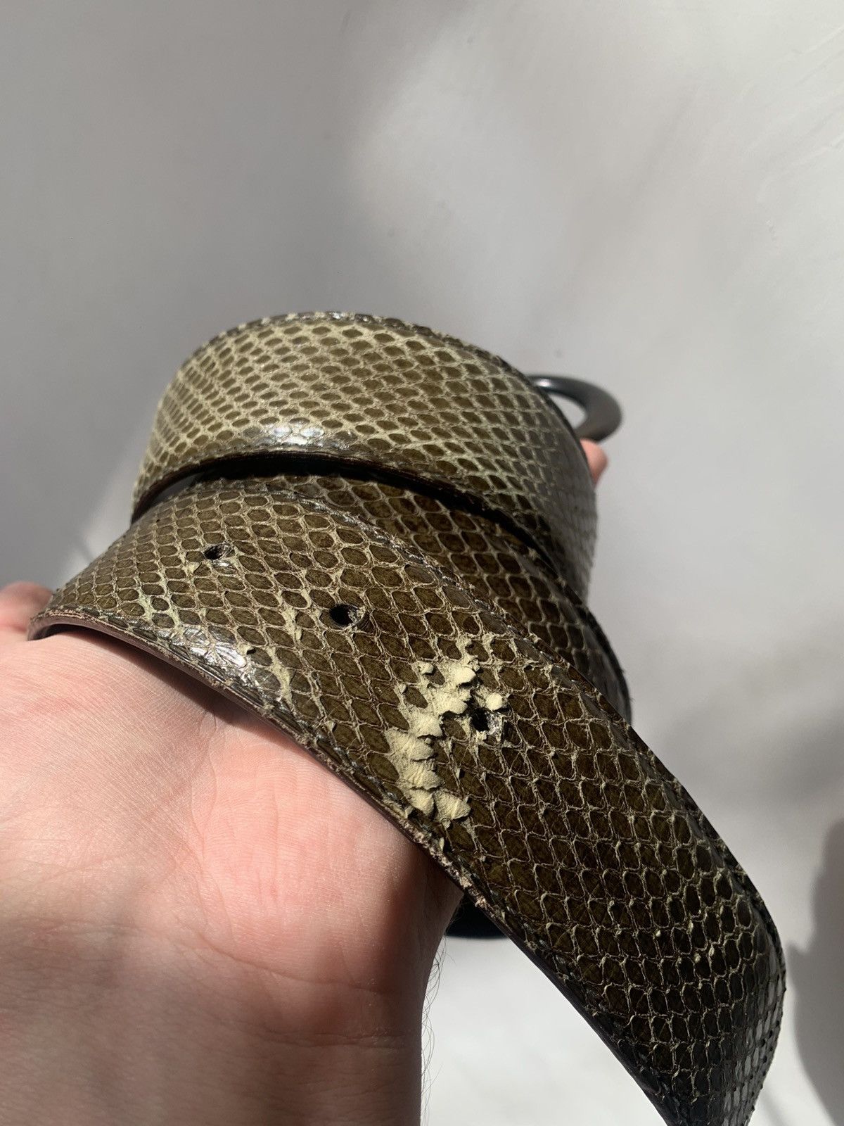 Gucci 🐍Gucci Python Leather GG man luxury belt Size ONE SIZE - 4 Thumbnail