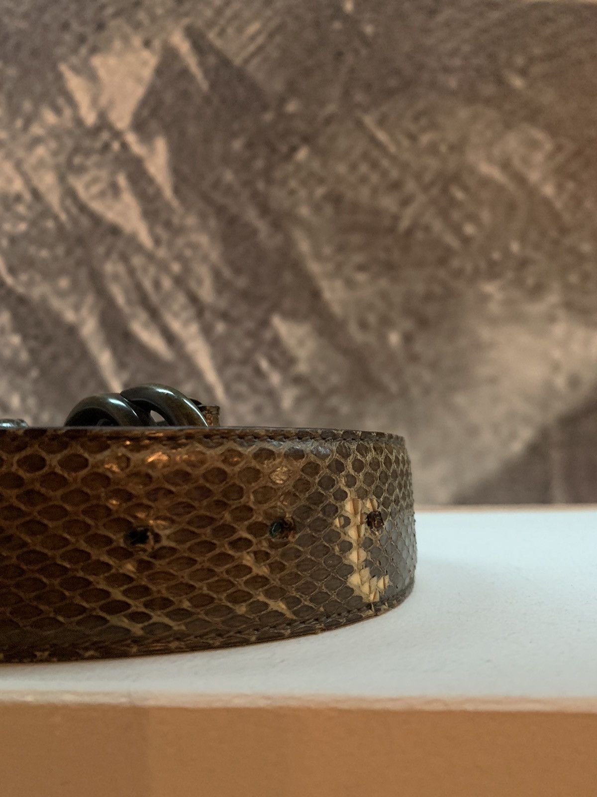 Gucci 🐍Gucci Python Leather GG man luxury belt Size ONE SIZE - 21 Thumbnail