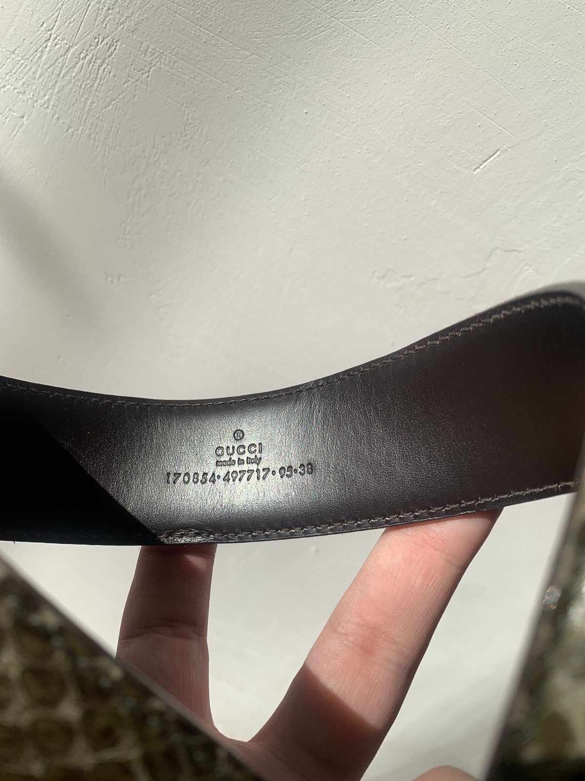 Gucci 🐍Gucci Python Leather GG man luxury belt Size ONE SIZE - 11 Thumbnail