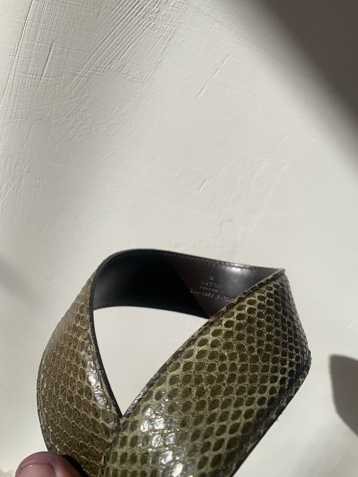 Gucci 🐍Gucci Python Leather GG man luxury belt Size ONE SIZE - 10 Thumbnail