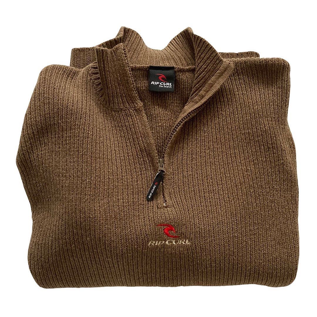 vintage rip curl surfboards half zip sweater