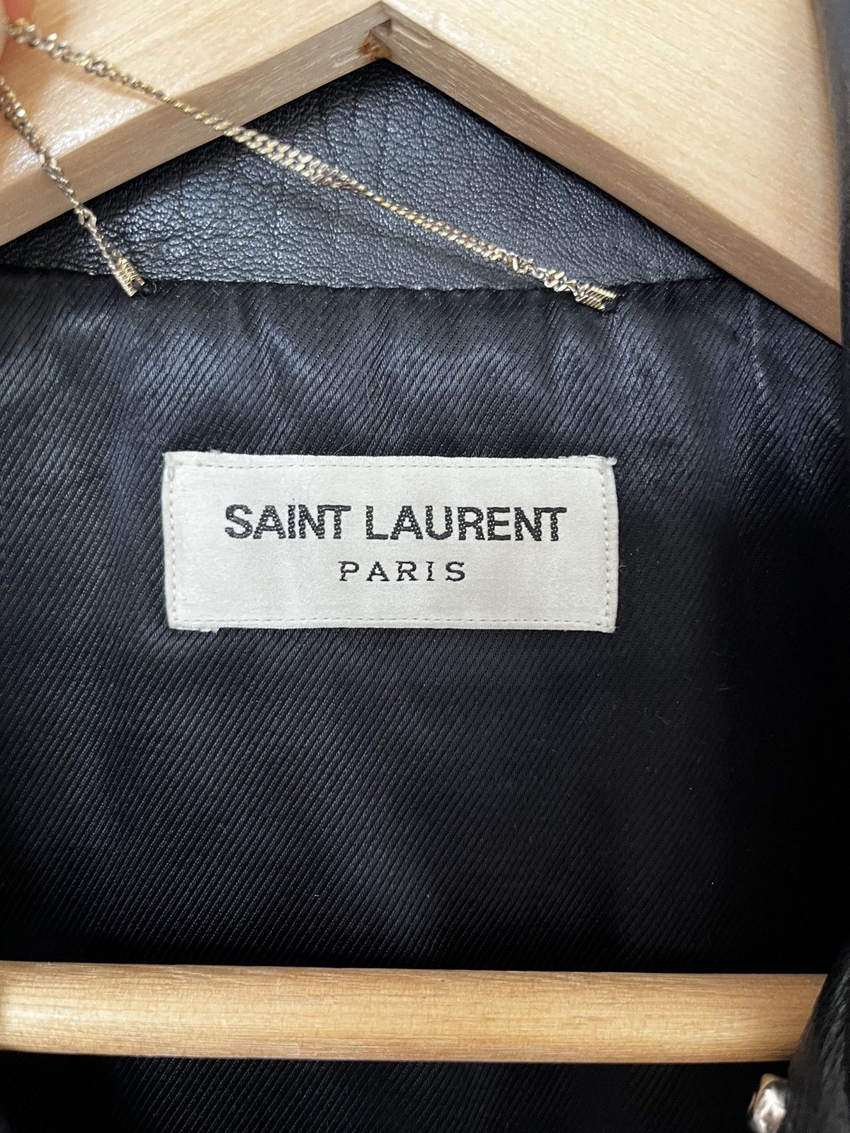 Hedi Slimane × Saint Laurent Paris Saint Laurent Hedi Slimane Runway Studded L17 Leather Jacket Size US S / EU 44-46 / 1 - 5 Thumbnail