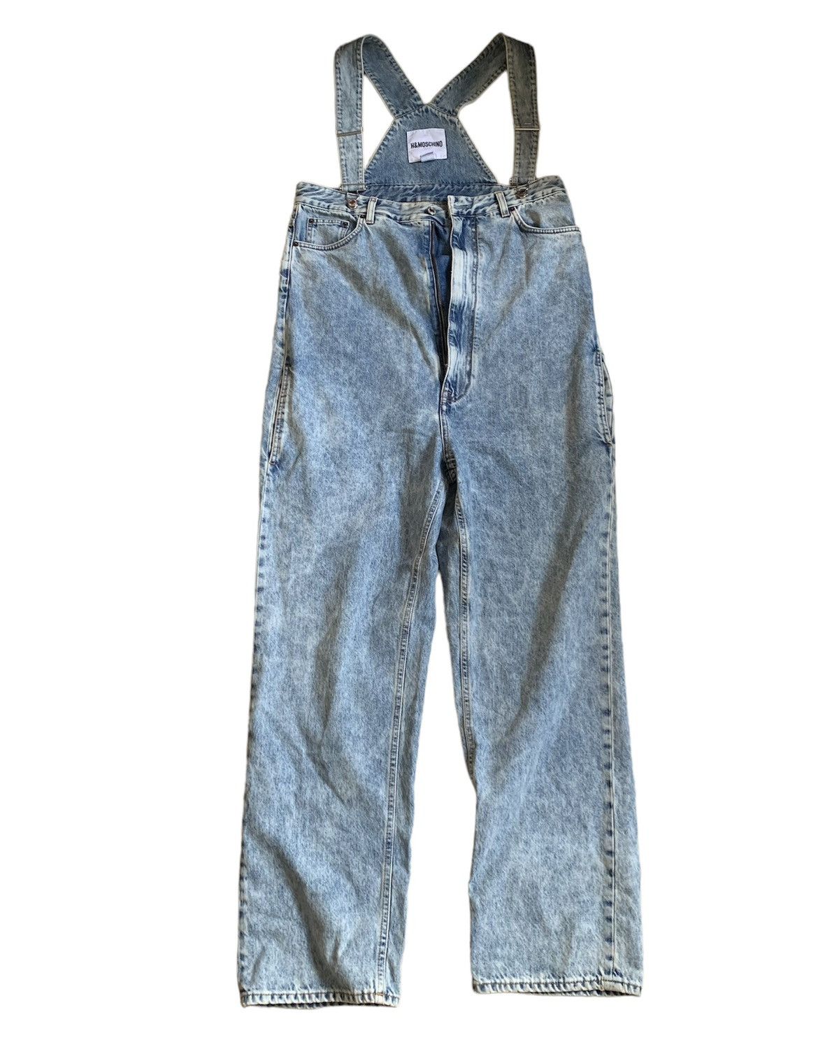 H&M H&Moschino blue denim overalls Size US 28 / EU 44 - 2 Thumbnail