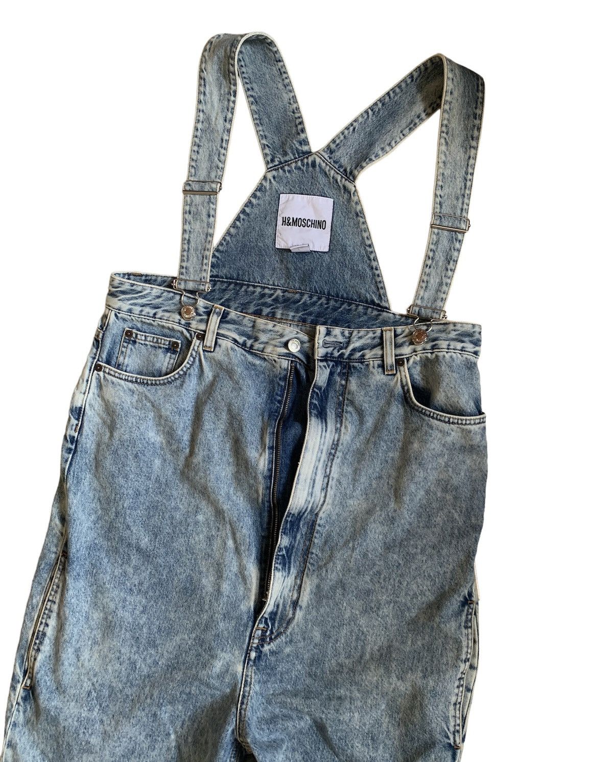 H&M H&Moschino blue denim overalls Size US 28 / EU 44 - 5 Thumbnail