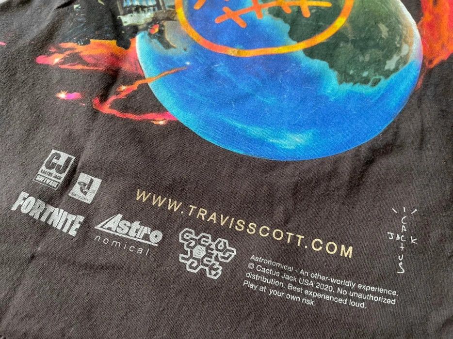 Travis Scott Large Sicko Event Brown Tee Shirt The Scotts Fortnite Jack Size US L / EU 52-54 / 3 - 6 Thumbnail