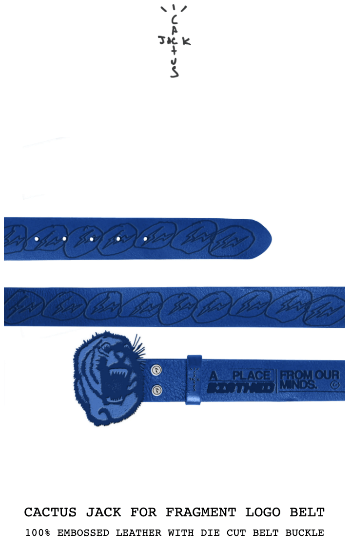 通販店を CACTUS JACK FOR FRAGMENT LOGO BELT - メンズ