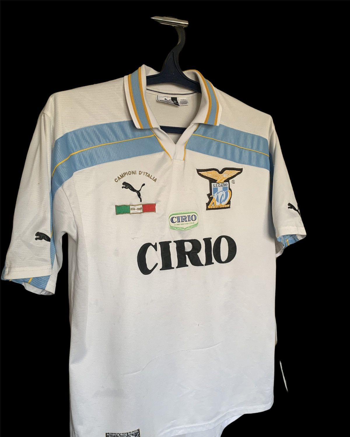 Puma 99s Puma Lazio vintage rare jersey 100 years Size US XL / EU 56 / 4 - 6 Thumbnail
