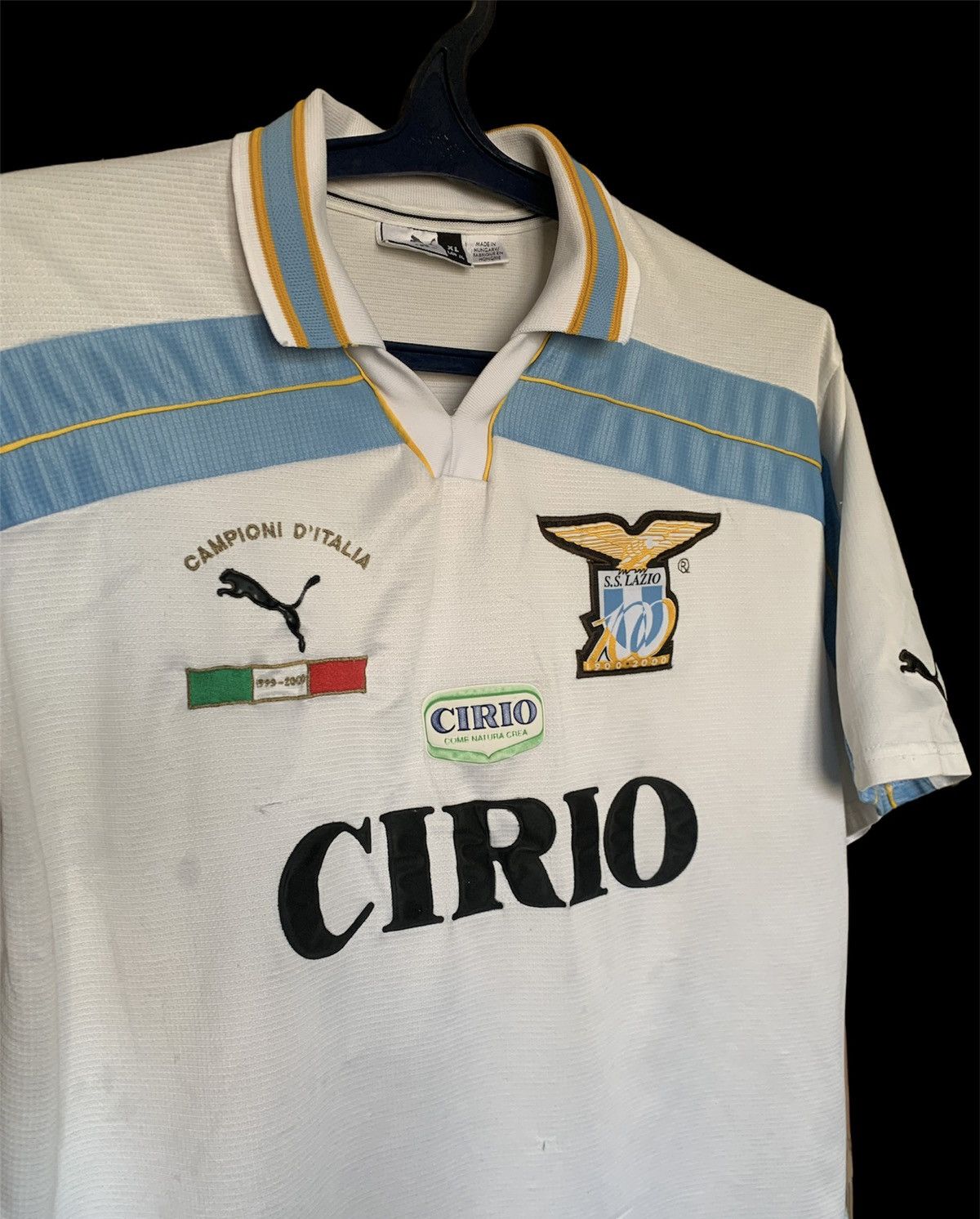 Puma 99s Puma Lazio vintage rare jersey 100 years Size US XL / EU 56 / 4 - 7 Thumbnail