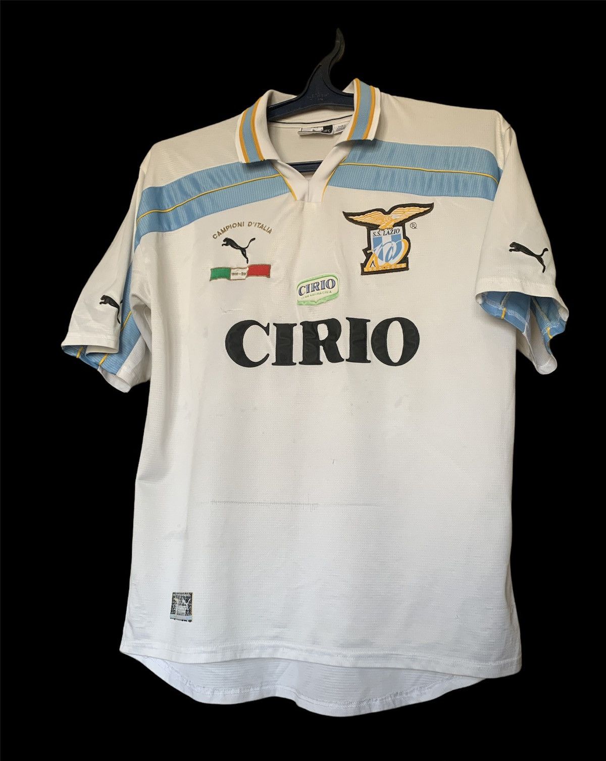 Puma 99s Puma Lazio vintage rare jersey 100 years Size US XL / EU 56 / 4 - 4 Thumbnail