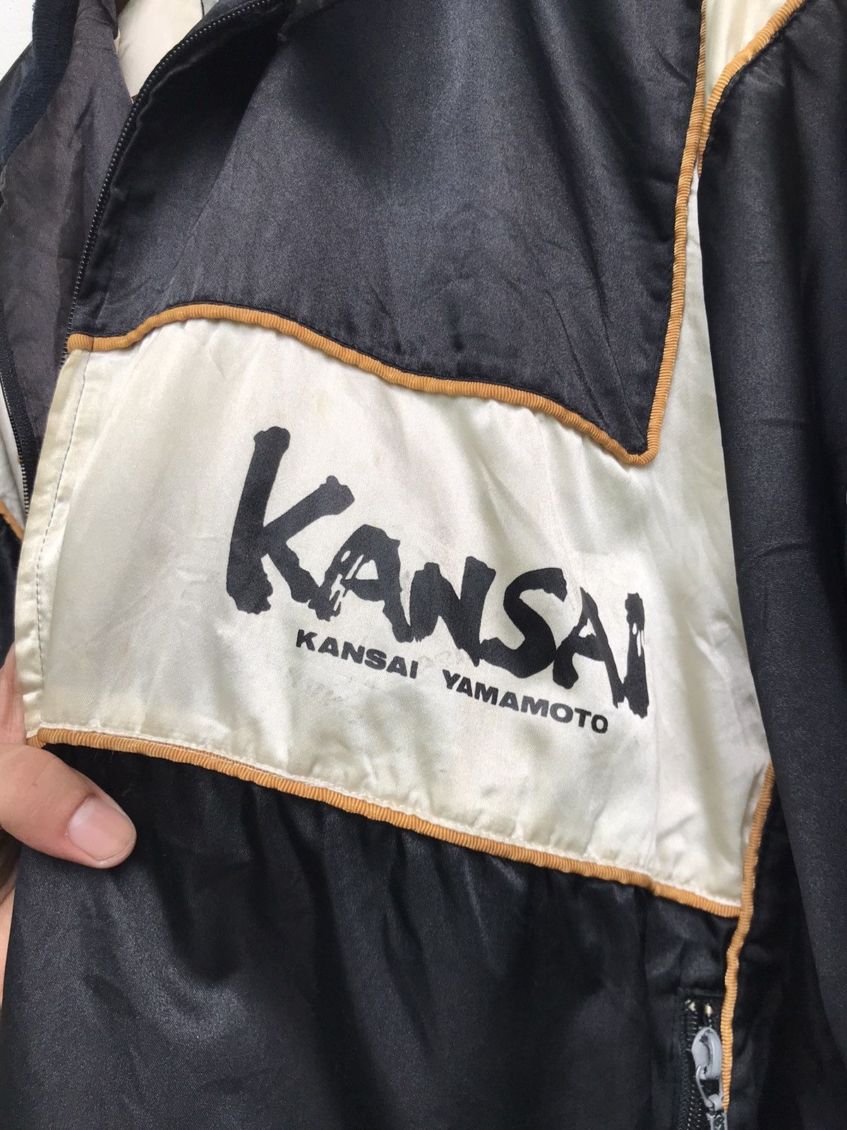 Kansai Yamamoto Vintage 90s Kansai Sleeve Pocket ‘Provisor Staff’ Bomber Size US M / EU 48-50 / 2 - 22 Thumbnail