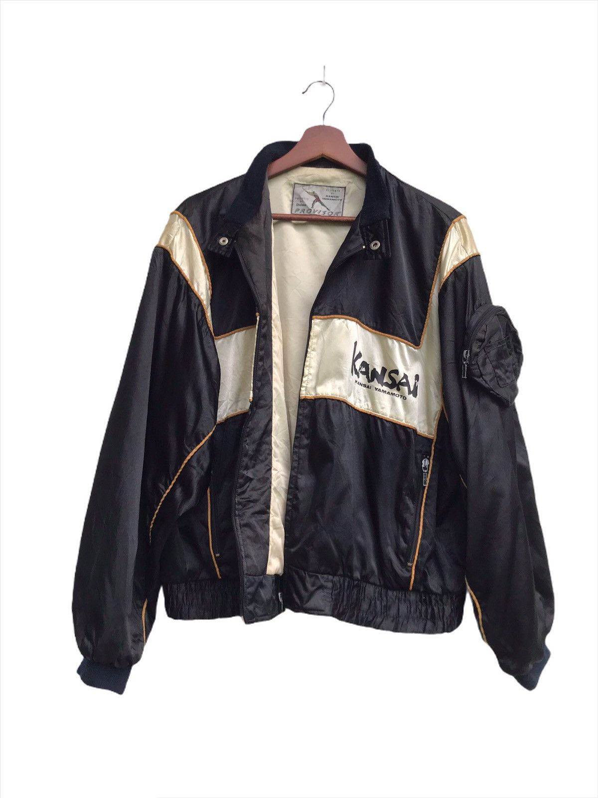 Kansai Yamamoto Vintage 90s Kansai Sleeve Pocket ‘Provisor Staff’ Bomber Size US M / EU 48-50 / 2 - 1 Thumbnail