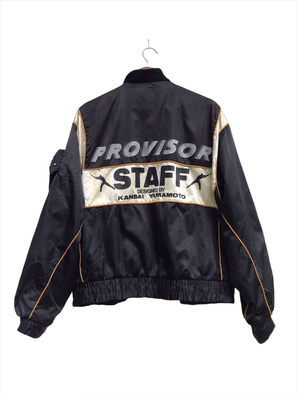 Kansai Yamamoto Vintage 90s Kansai Sleeve Pocket ‘Provisor Staff’ Bomber Size US M / EU 48-50 / 2 - 3 Thumbnail