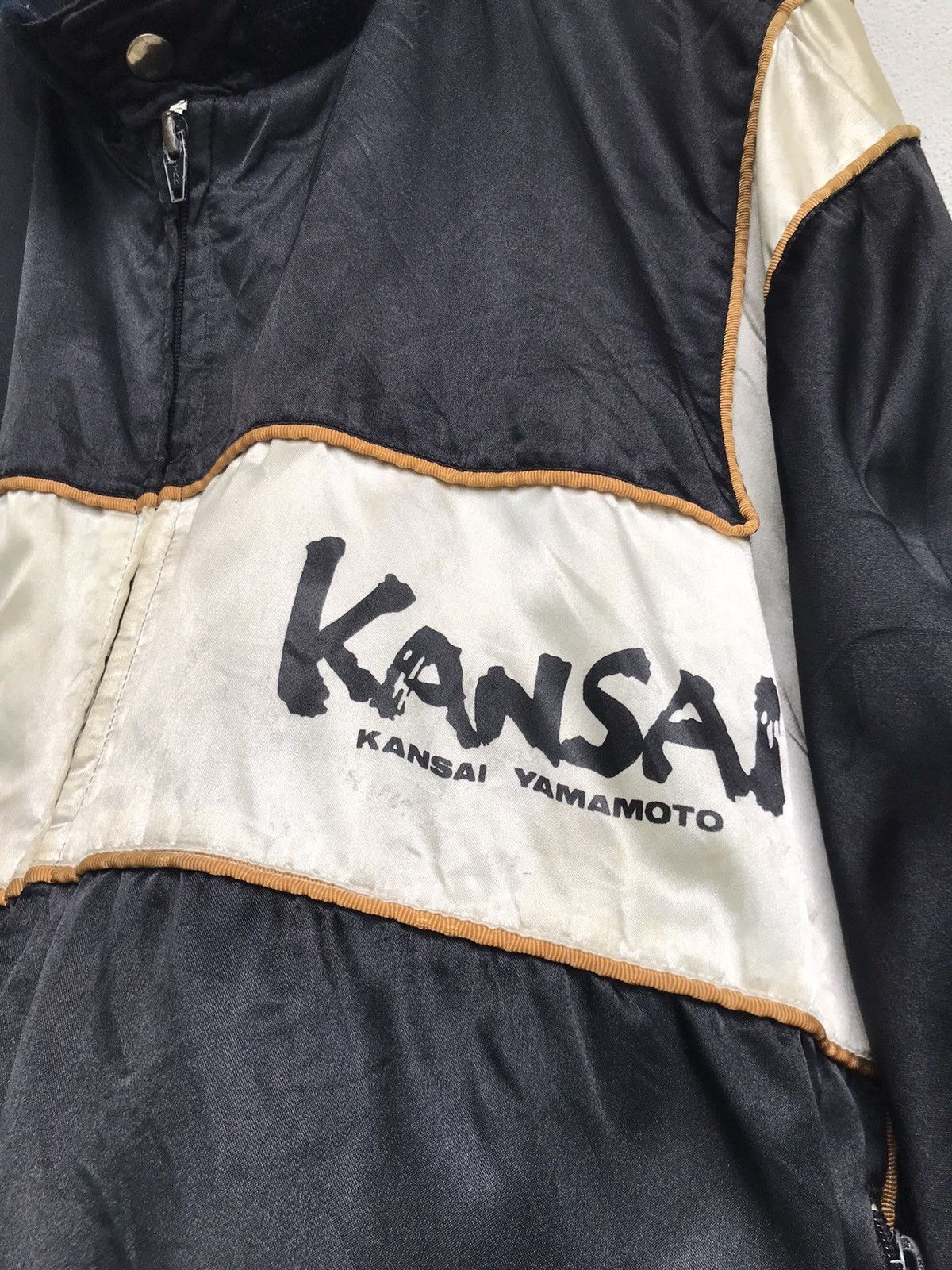 Kansai Yamamoto Vintage 90s Kansai Sleeve Pocket ‘Provisor Staff’ Bomber Size US M / EU 48-50 / 2 - 4 Thumbnail