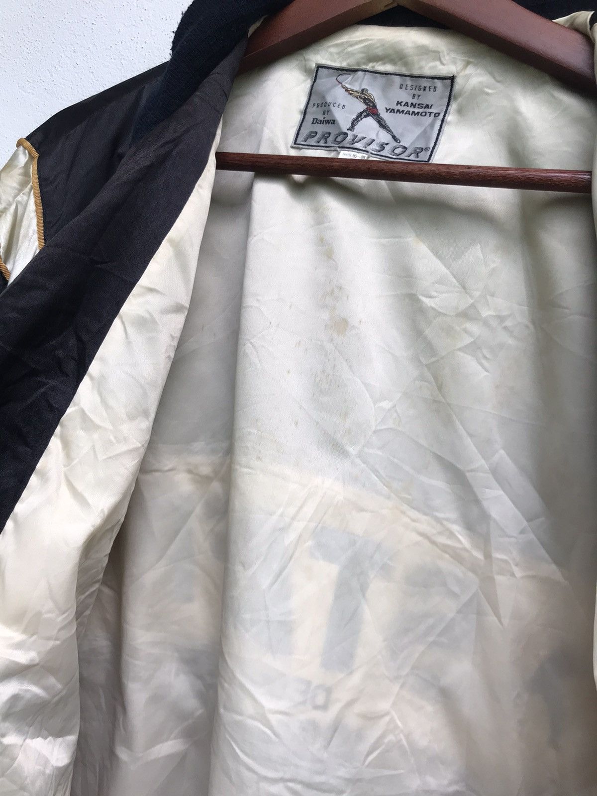 Kansai Yamamoto Vintage 90s Kansai Sleeve Pocket ‘Provisor Staff’ Bomber Size US M / EU 48-50 / 2 - 17 Thumbnail