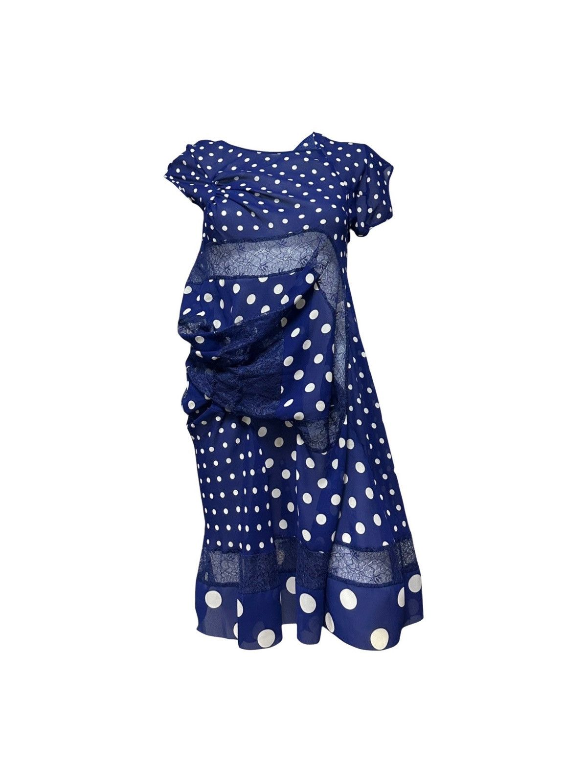Junya Watanabe JUNYA WATANABE S/S 2011 Transformation Polka Dot Midi Dress Size XS / US 0-2 / IT 36-38 - 1 Thumbnail