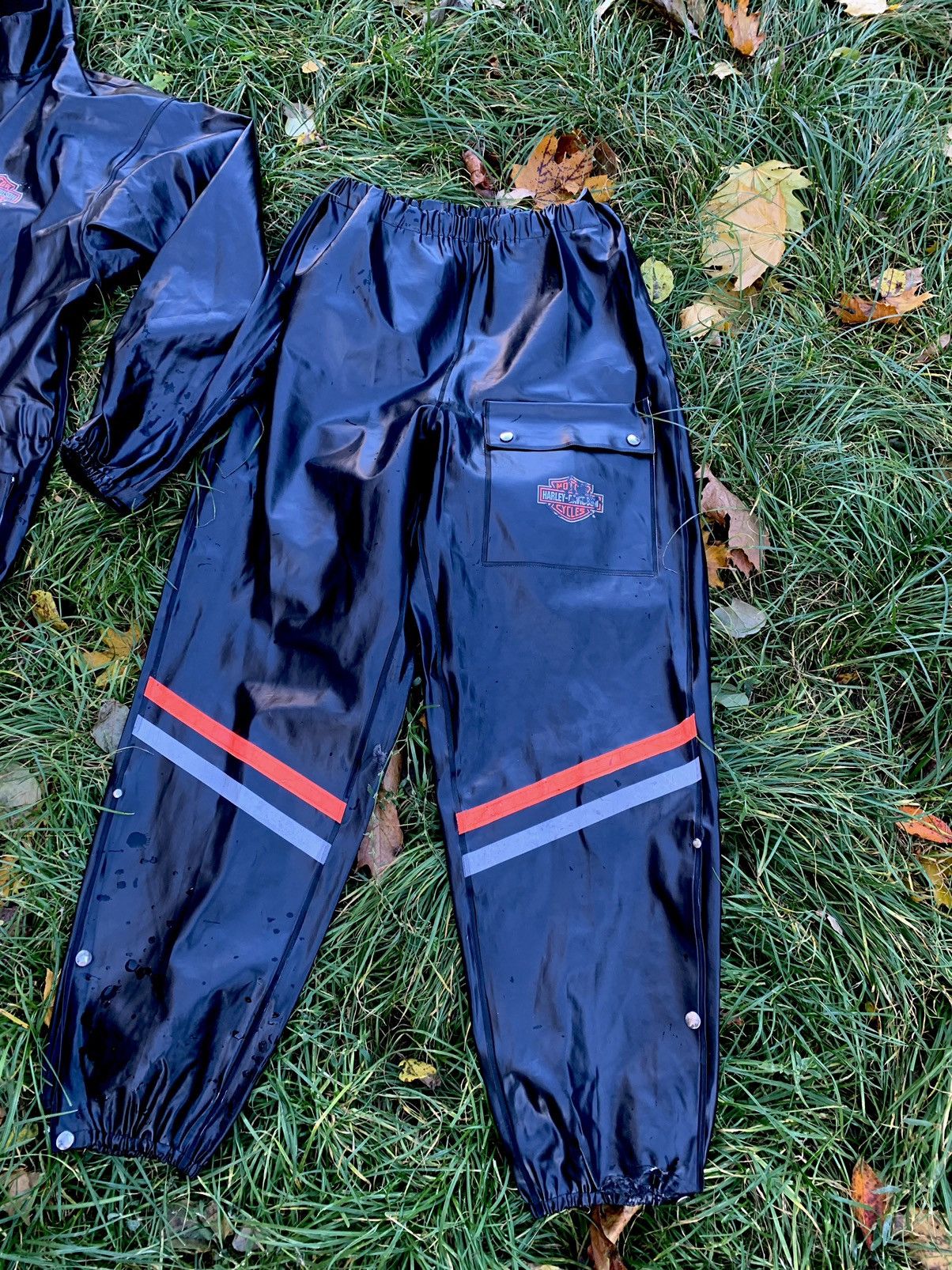 Harley Davidson Vintage Harley Davidson rare rain suit jacket pants Size US XL / EU 56 / 4 - 3 Thumbnail