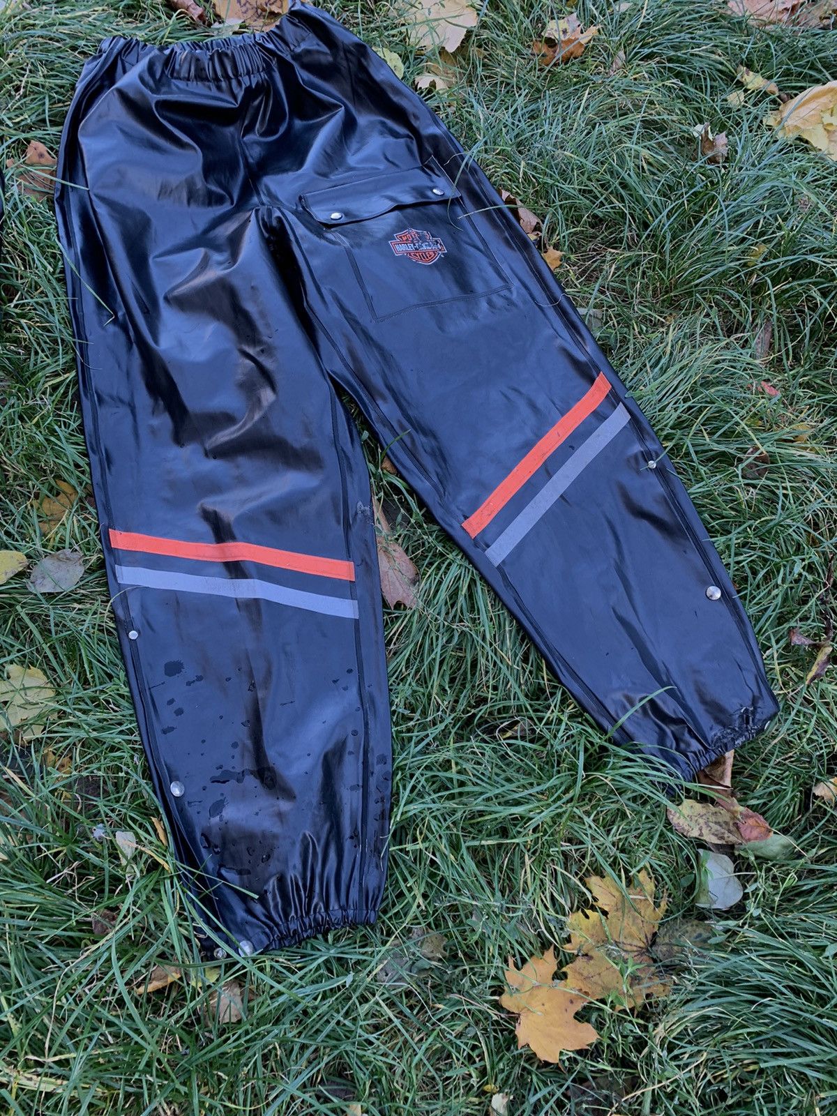 Harley Davidson Vintage Harley Davidson rare rain suit jacket pants Size US XL / EU 56 / 4 - 17 Thumbnail