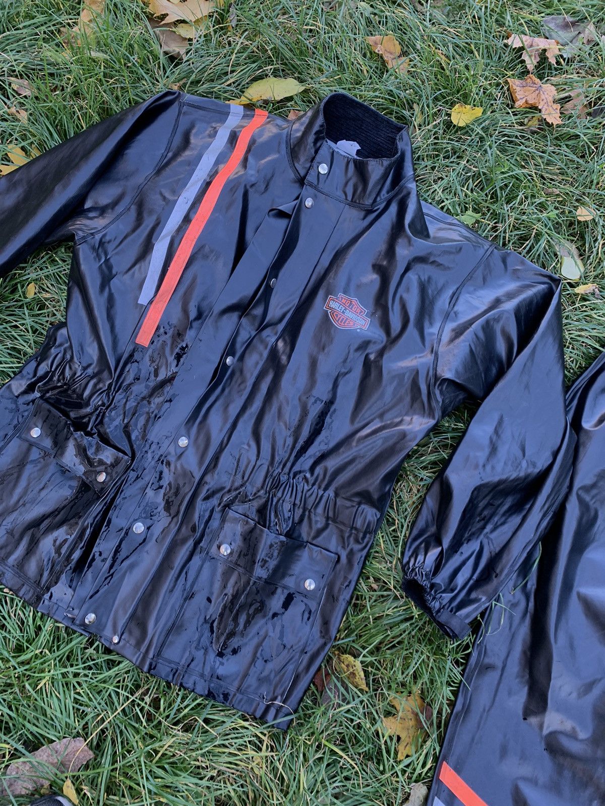 Harley Davidson Vintage Harley Davidson rare rain suit jacket pants Size US XL / EU 56 / 4 - 7 Thumbnail