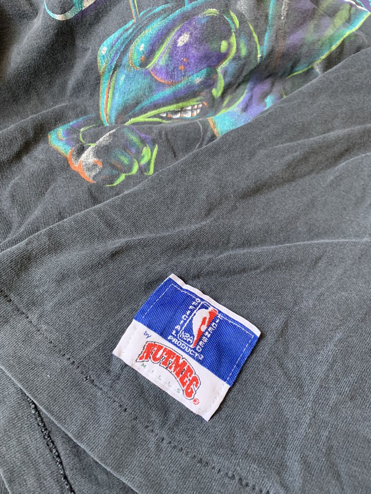 NBA × Vintage 1993 Charlotte Hornets Rare NBA vintage made in usa tee Size US XXL / EU 58 / 5 - 16 Thumbnail