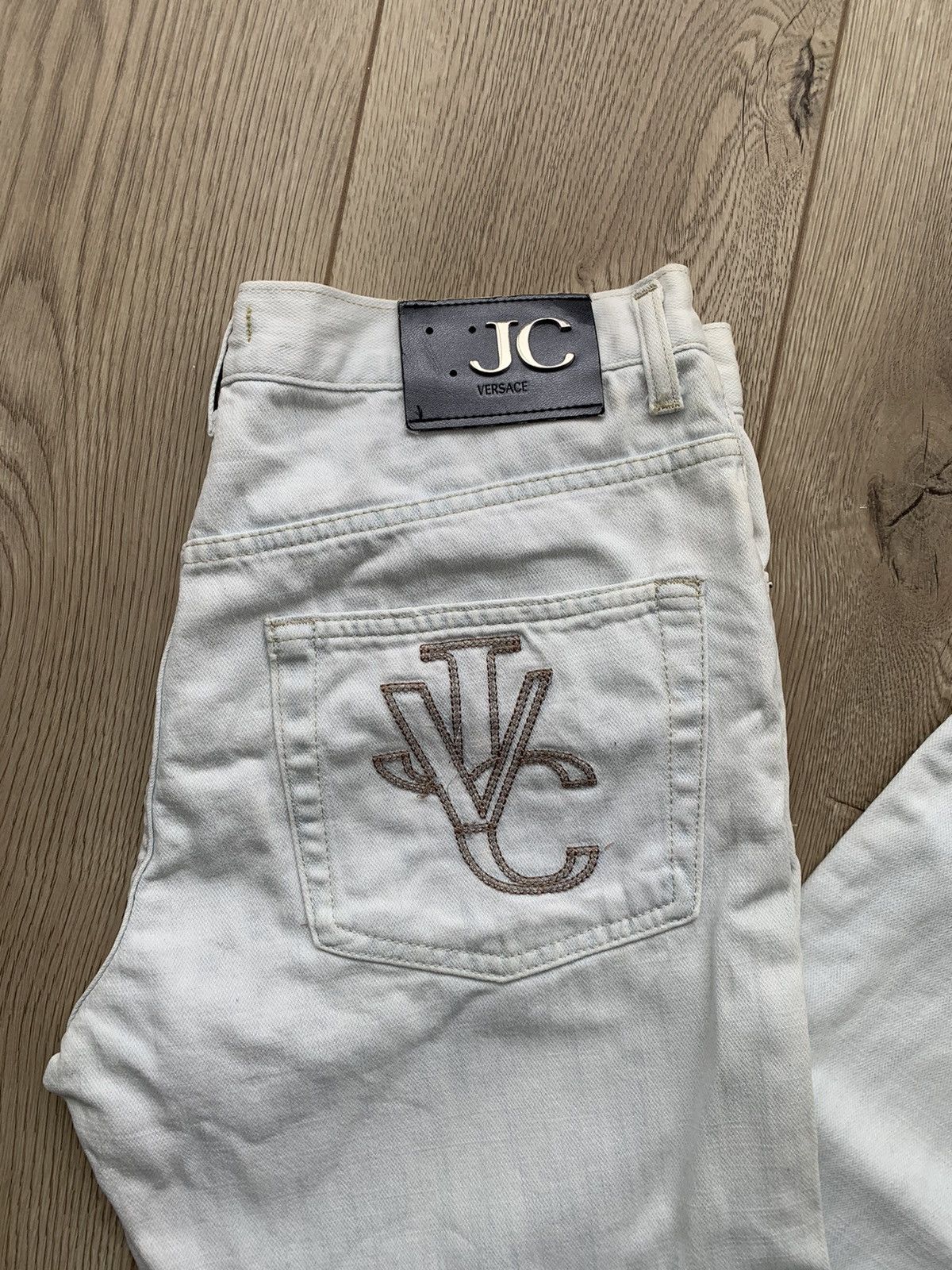 Versace 2001 Versace Jeans Couture logo denim jeans Size US 35 - 4 Thumbnail