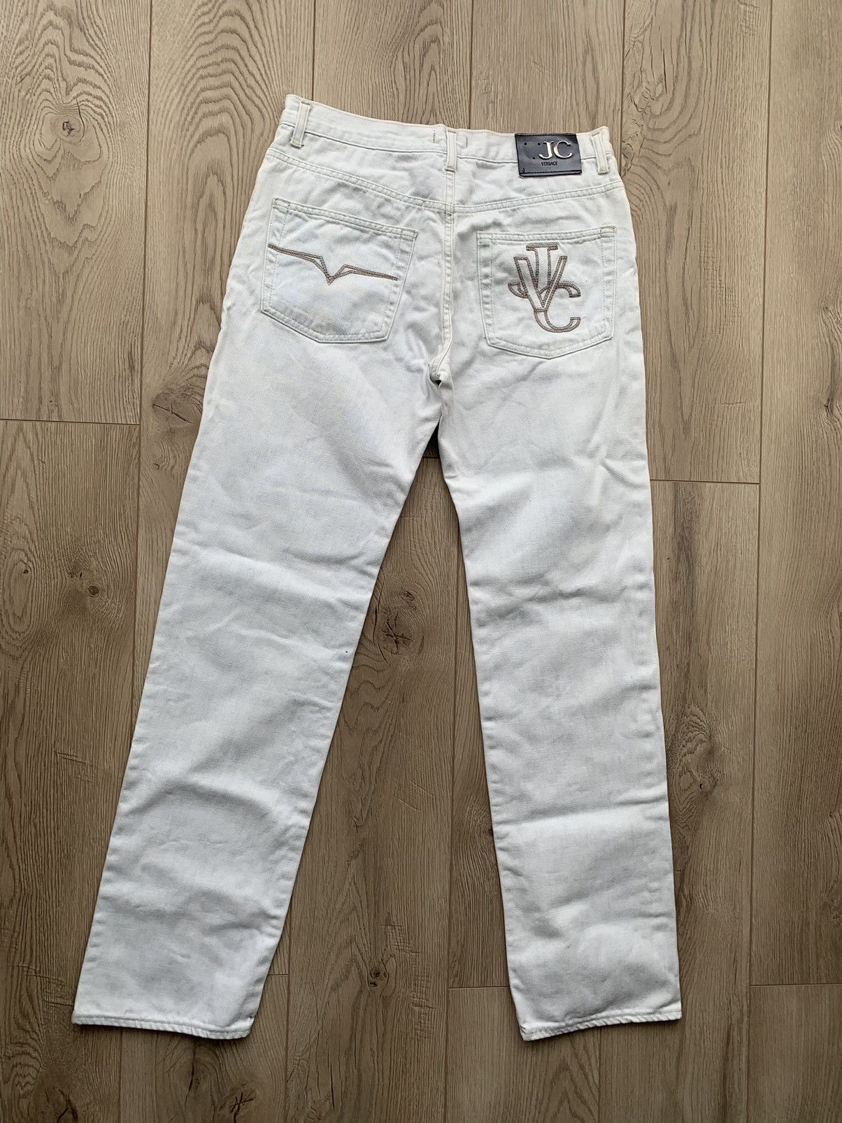 Versace 2001 Versace Jeans Couture logo denim jeans Size US 35 - 3 Thumbnail