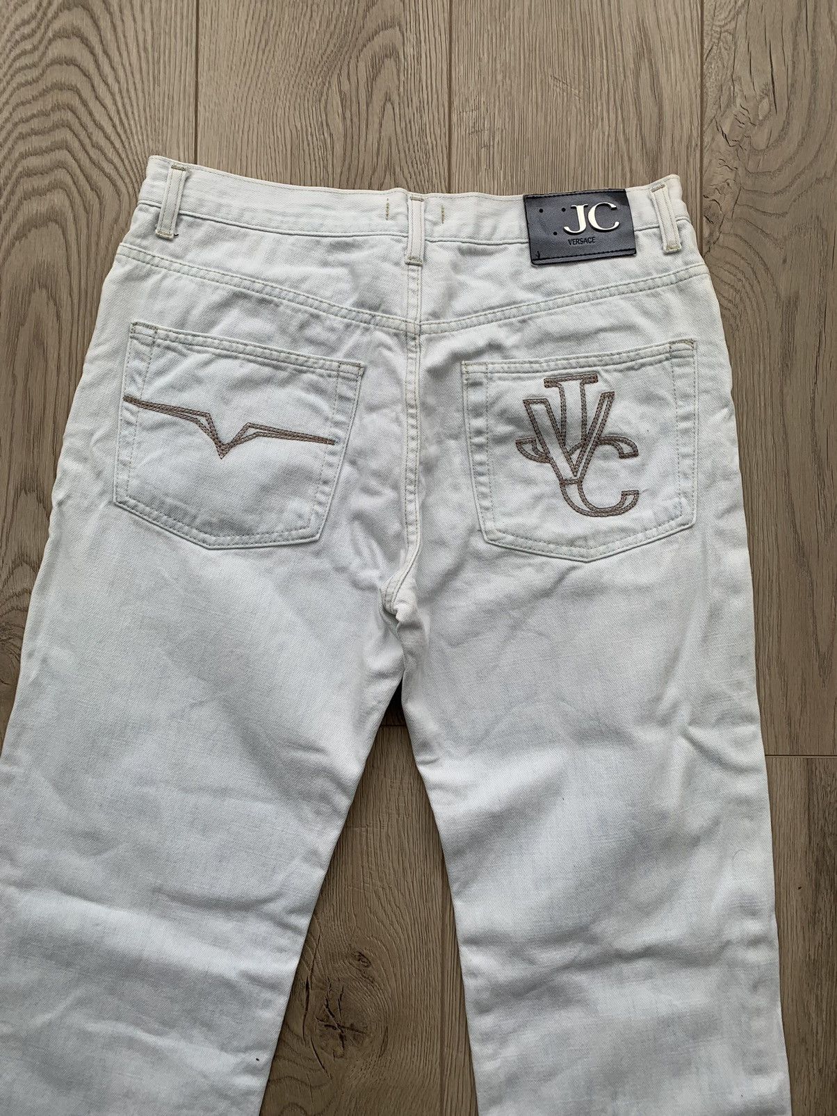 Versace 2001 Versace Jeans Couture logo denim jeans Size US 35 - 13 Thumbnail