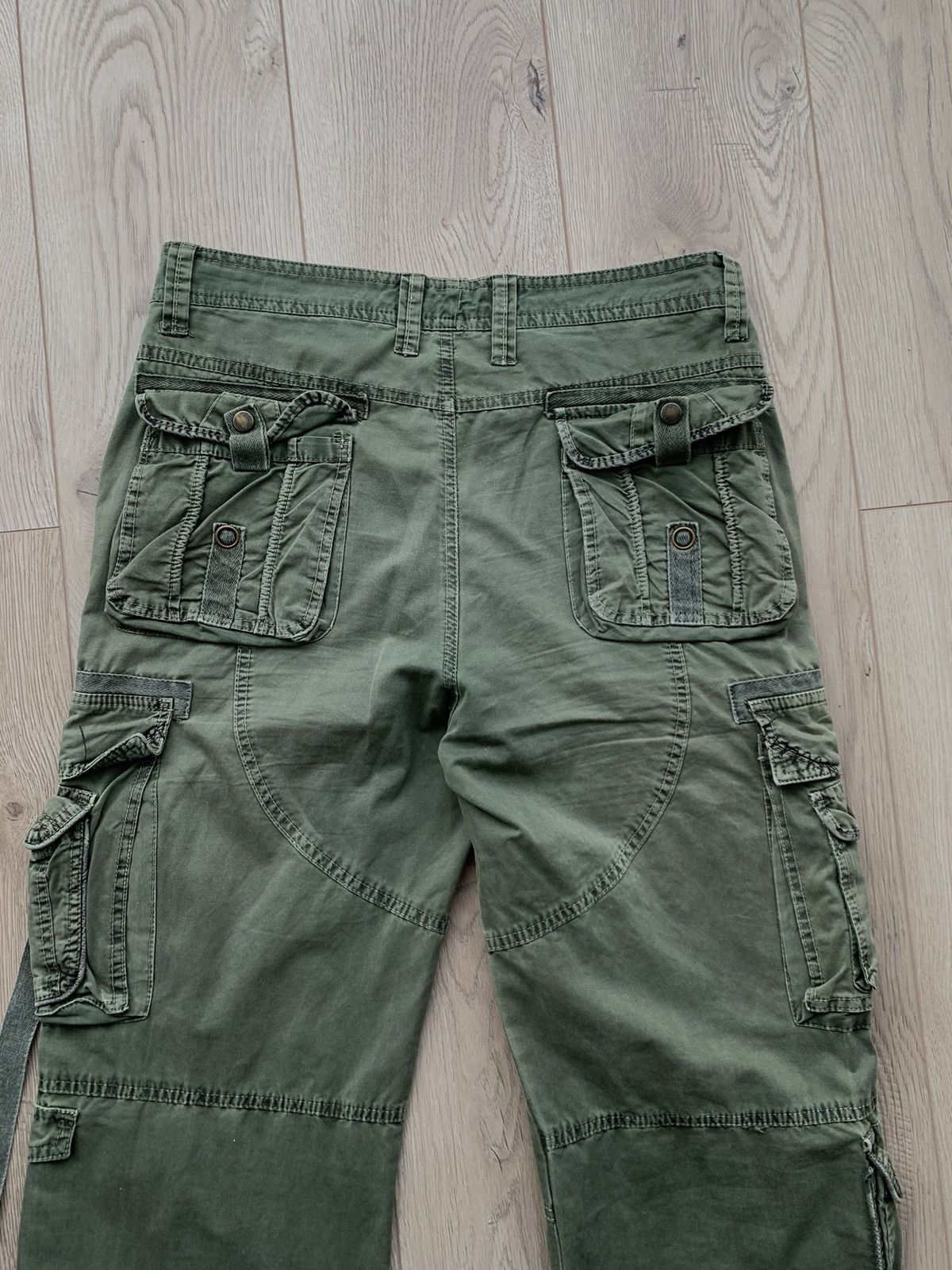 Japanese Brand × Vintage Just design vintage military bondage japanese cargo pants Size US 34 / EU 50 - 12 Thumbnail