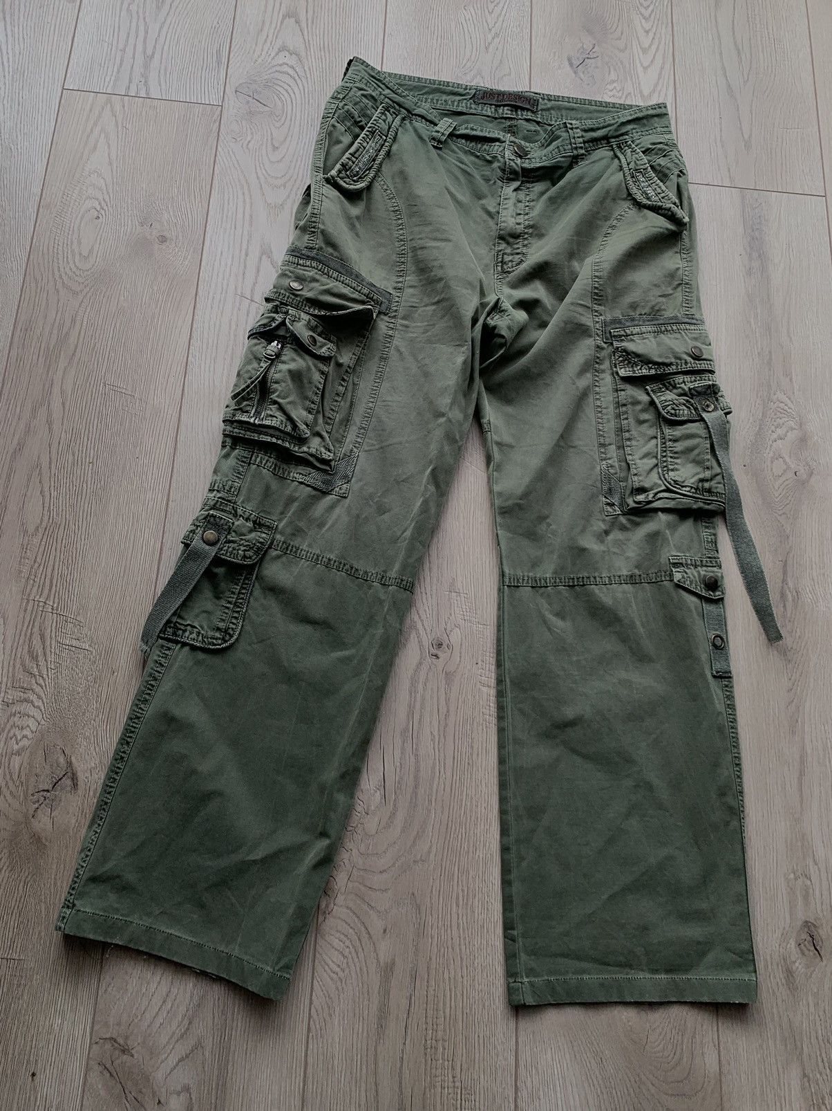 Japanese Brand × Vintage Just design vintage military bondage japanese cargo pants Size US 34 / EU 50 - 3 Thumbnail