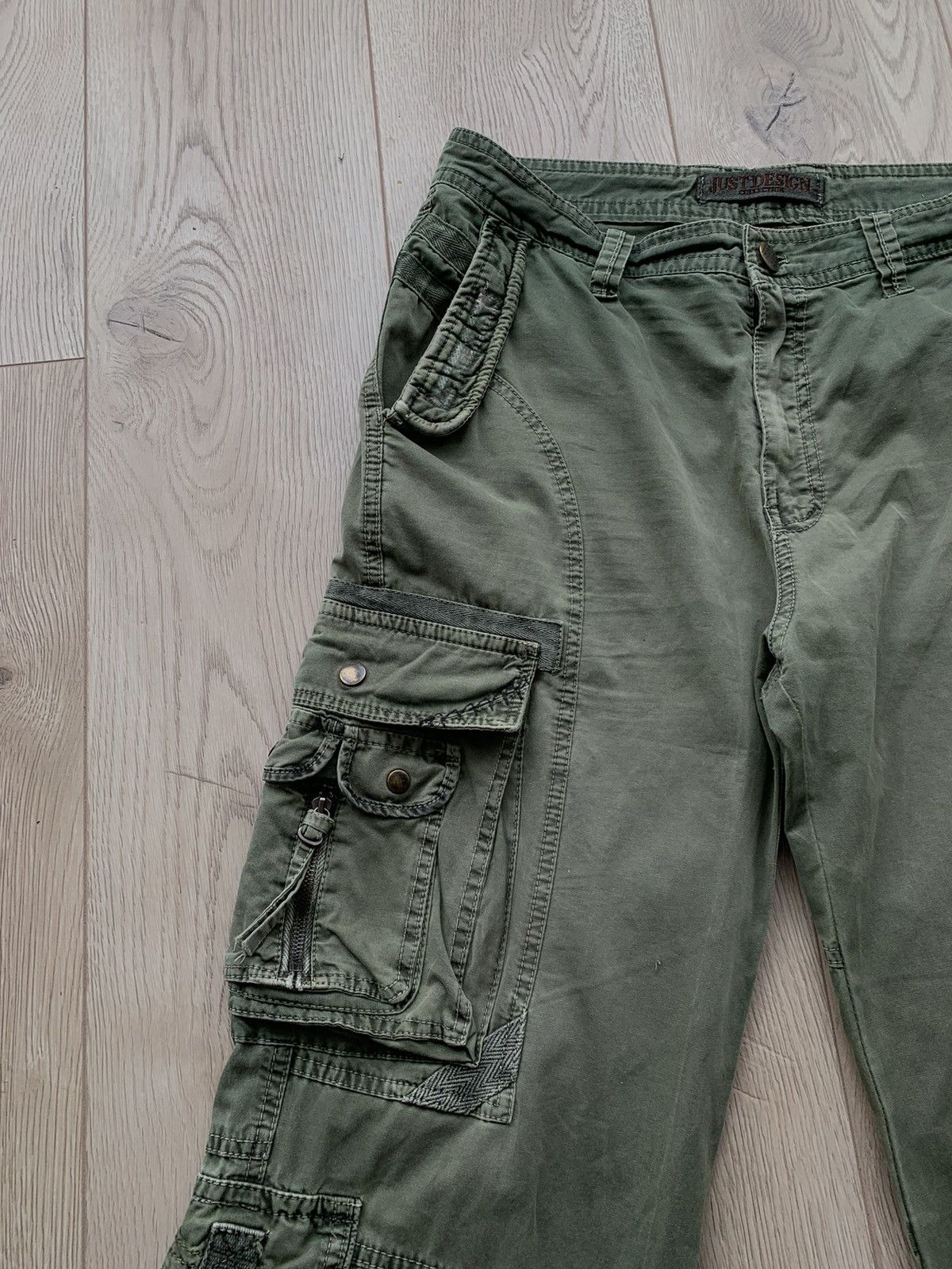 Japanese Brand × Vintage Just design vintage military bondage japanese cargo pants Size US 34 / EU 50 - 6 Thumbnail